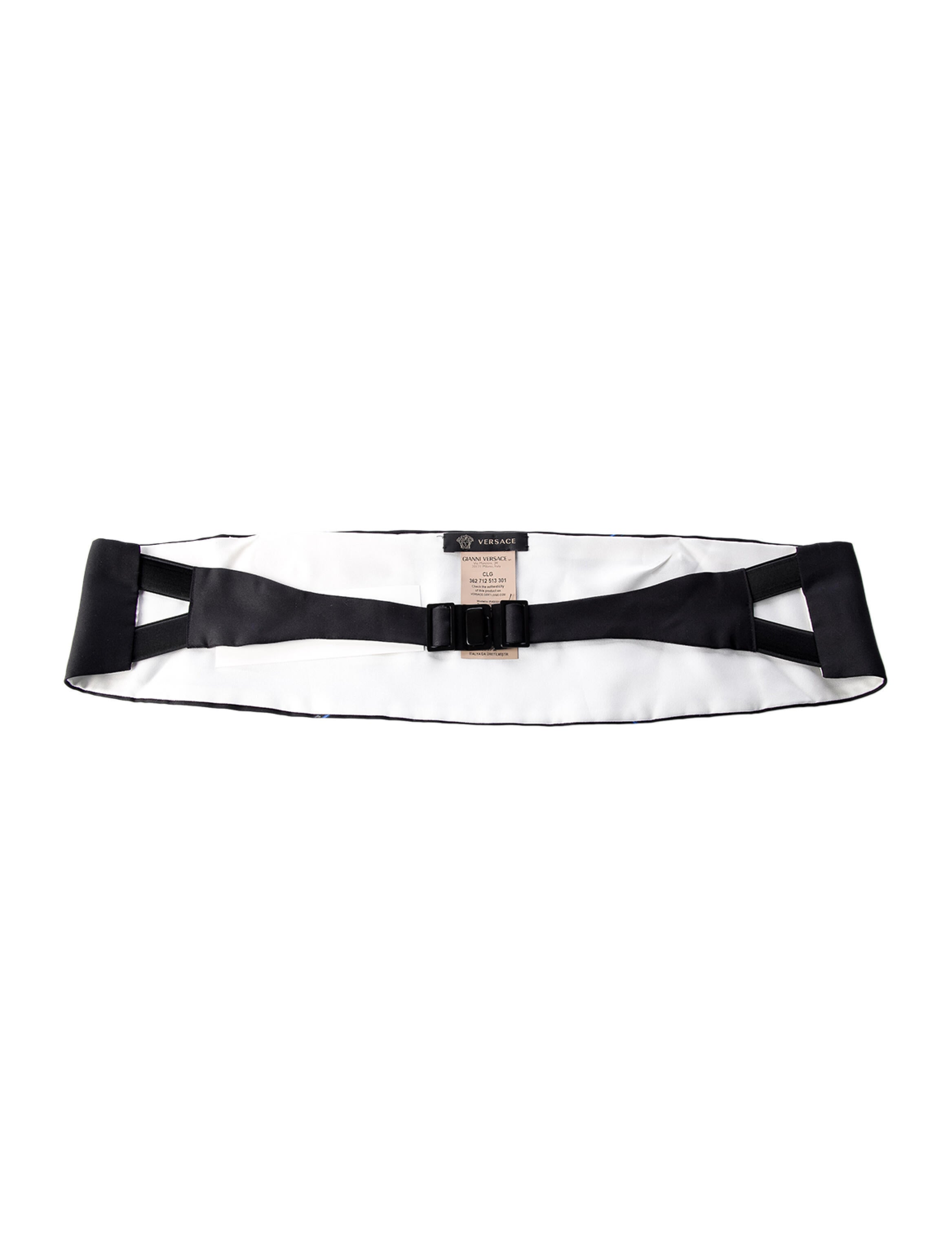 Versace Wide Silk Belt