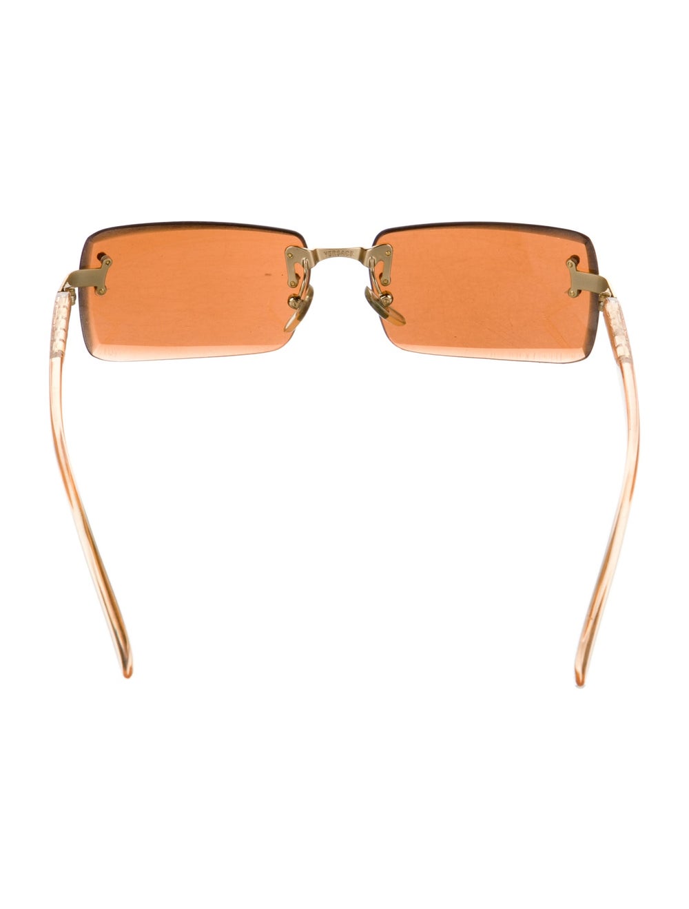 Versace Greca Pattern Square Sunglasses - image 2