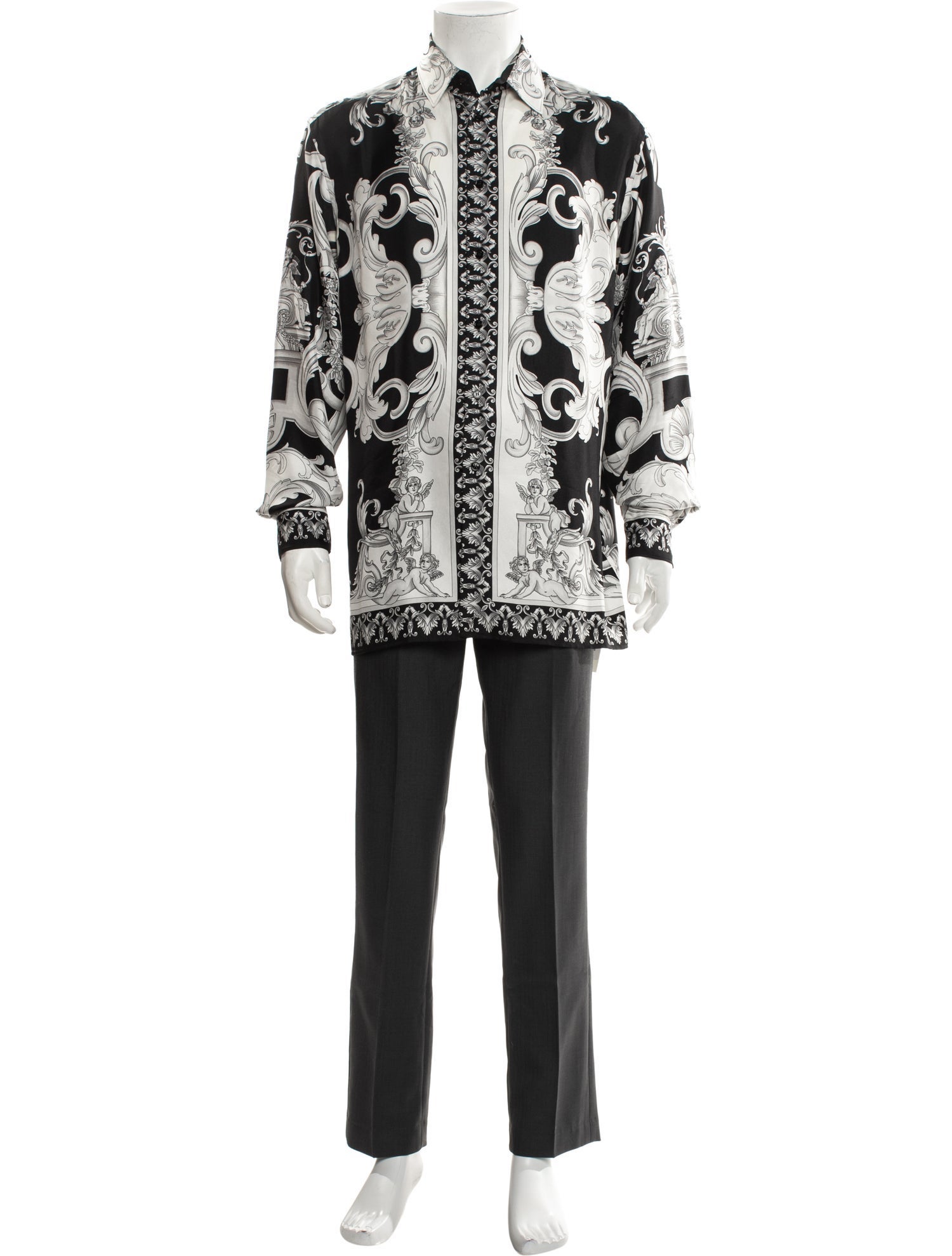 Versace Silk Printed Shirt