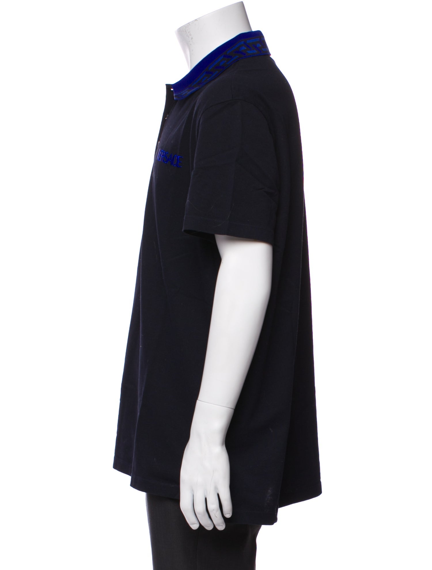 Versace Medusa Insignia Crew Neck Polo Shirt