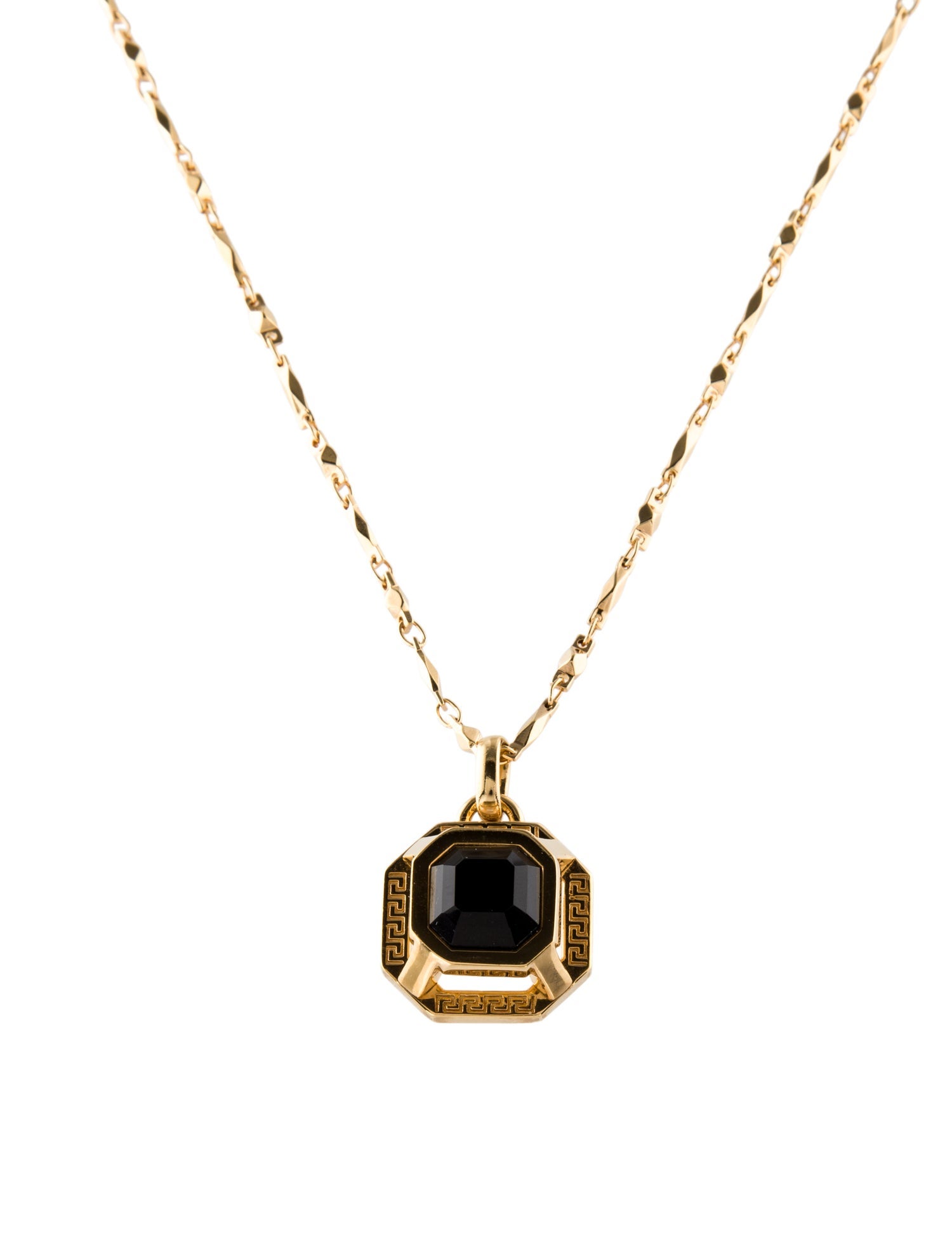 Versace Crystal Pendant Necklace