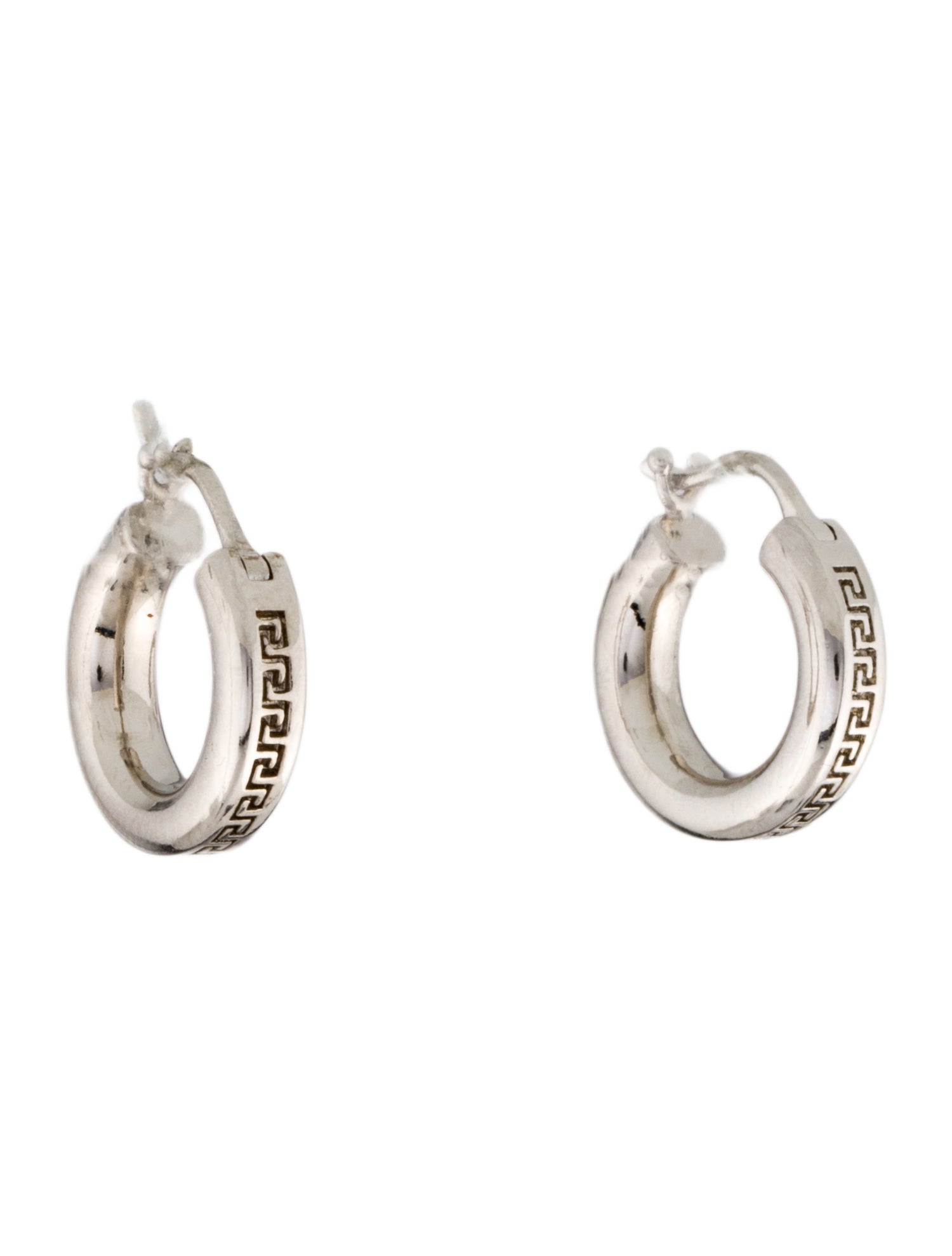 Versace Greca Hoop Earrings