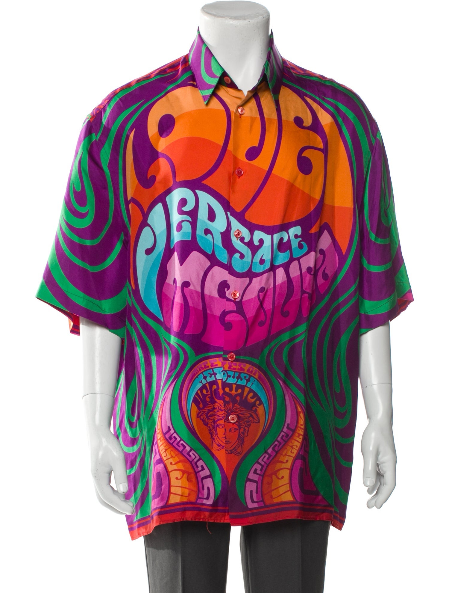 Versace Silk Printed Shirt