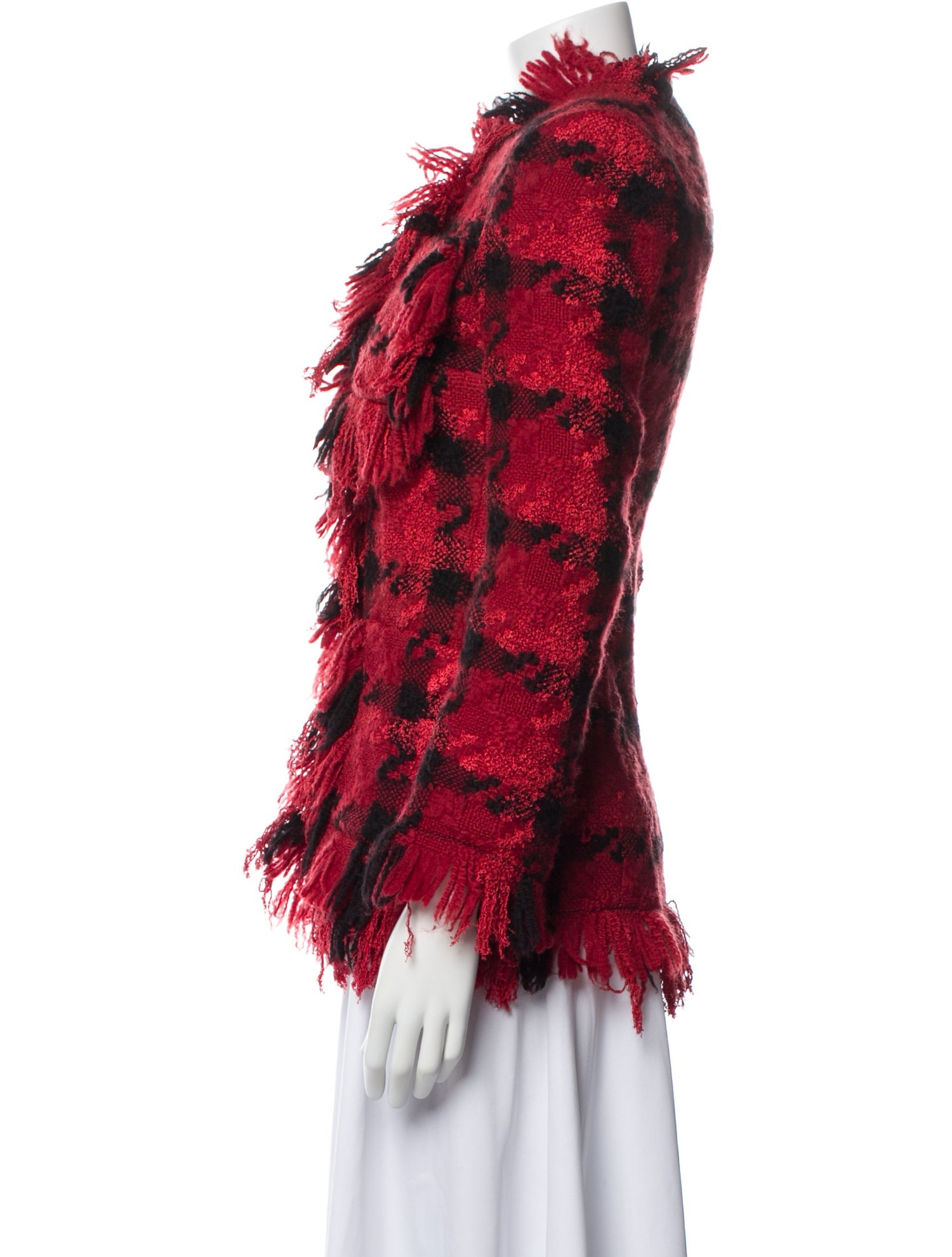 Versace Virgin Wool Printed Jacket