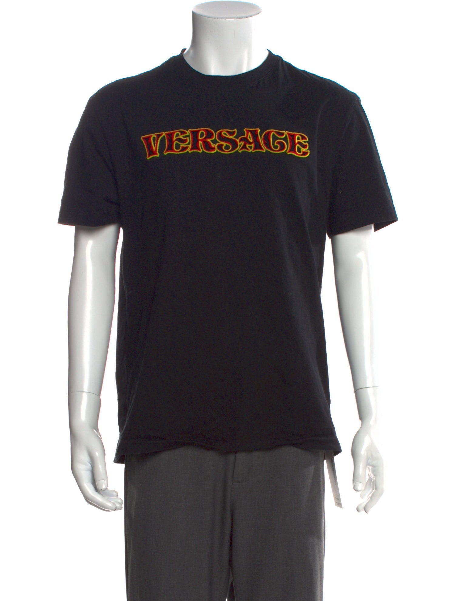 Versace Graphic Print Crew Neck T-Shirt