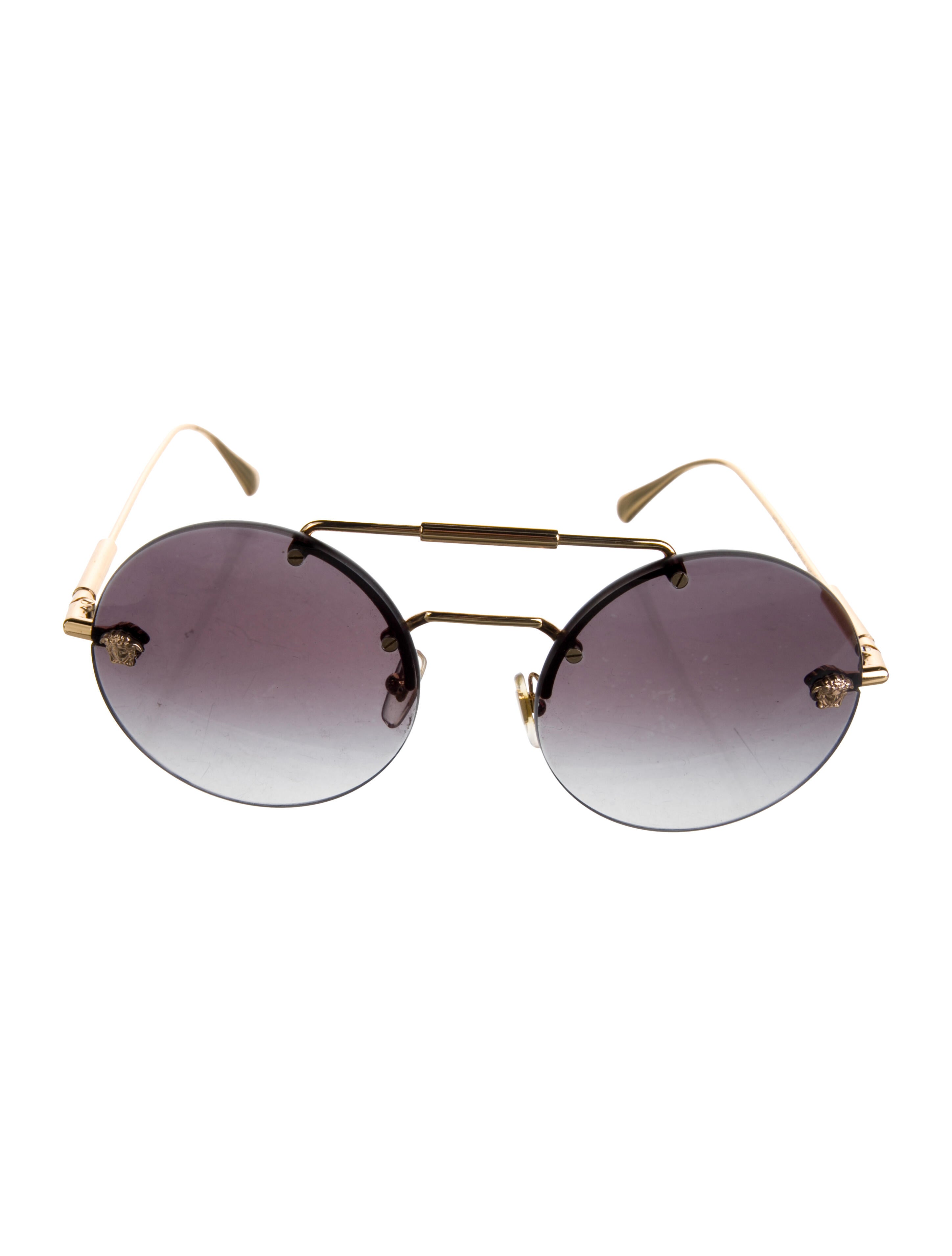 Versace Round Gradient Sunglasses