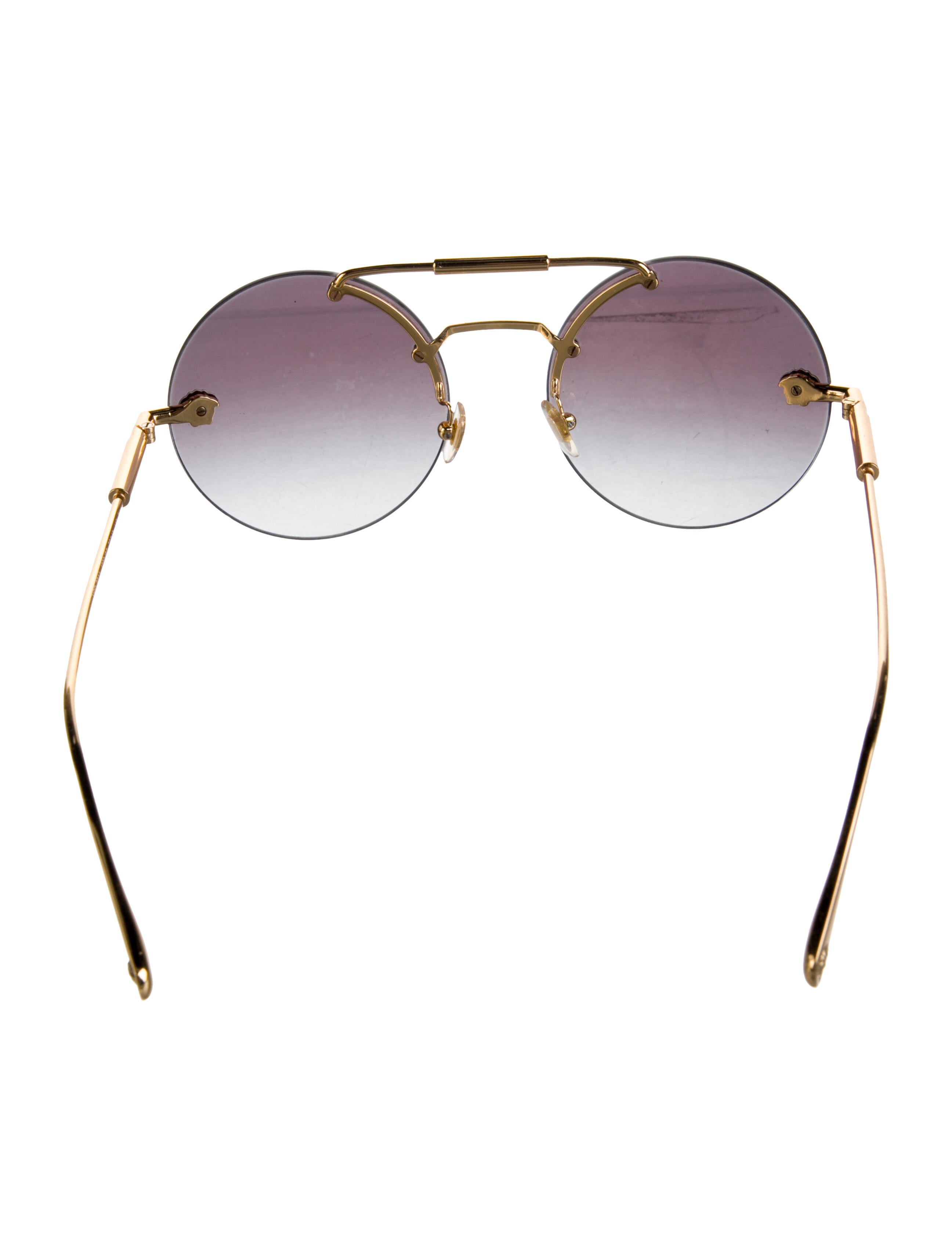 Versace Round Gradient Sunglasses