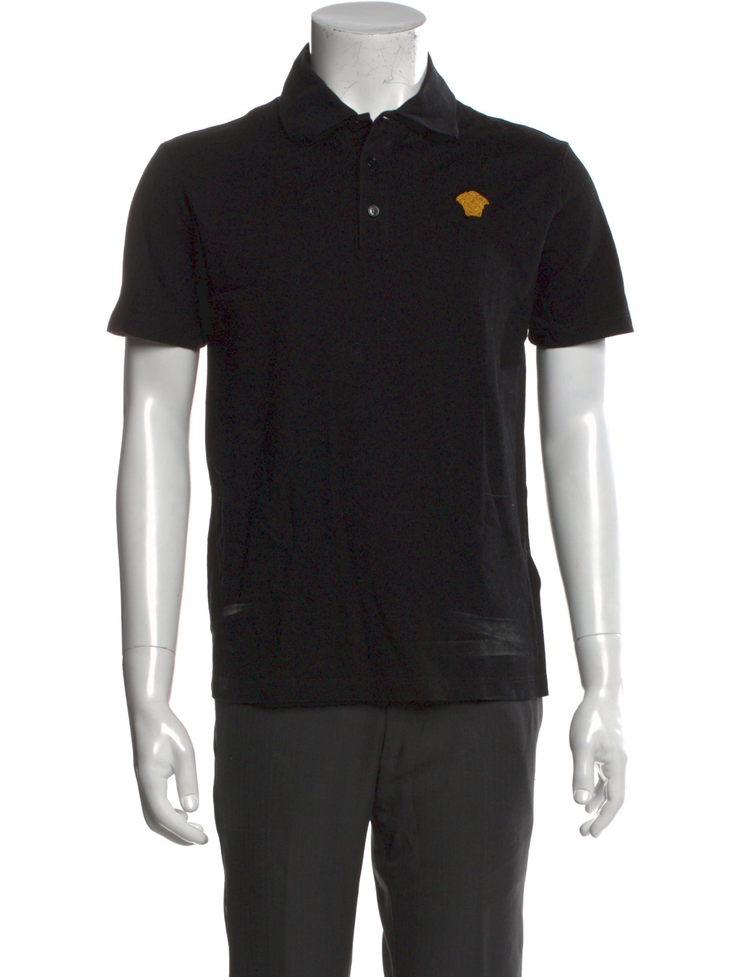 Versace Crew Neck Short Sleeve Polo Shirt