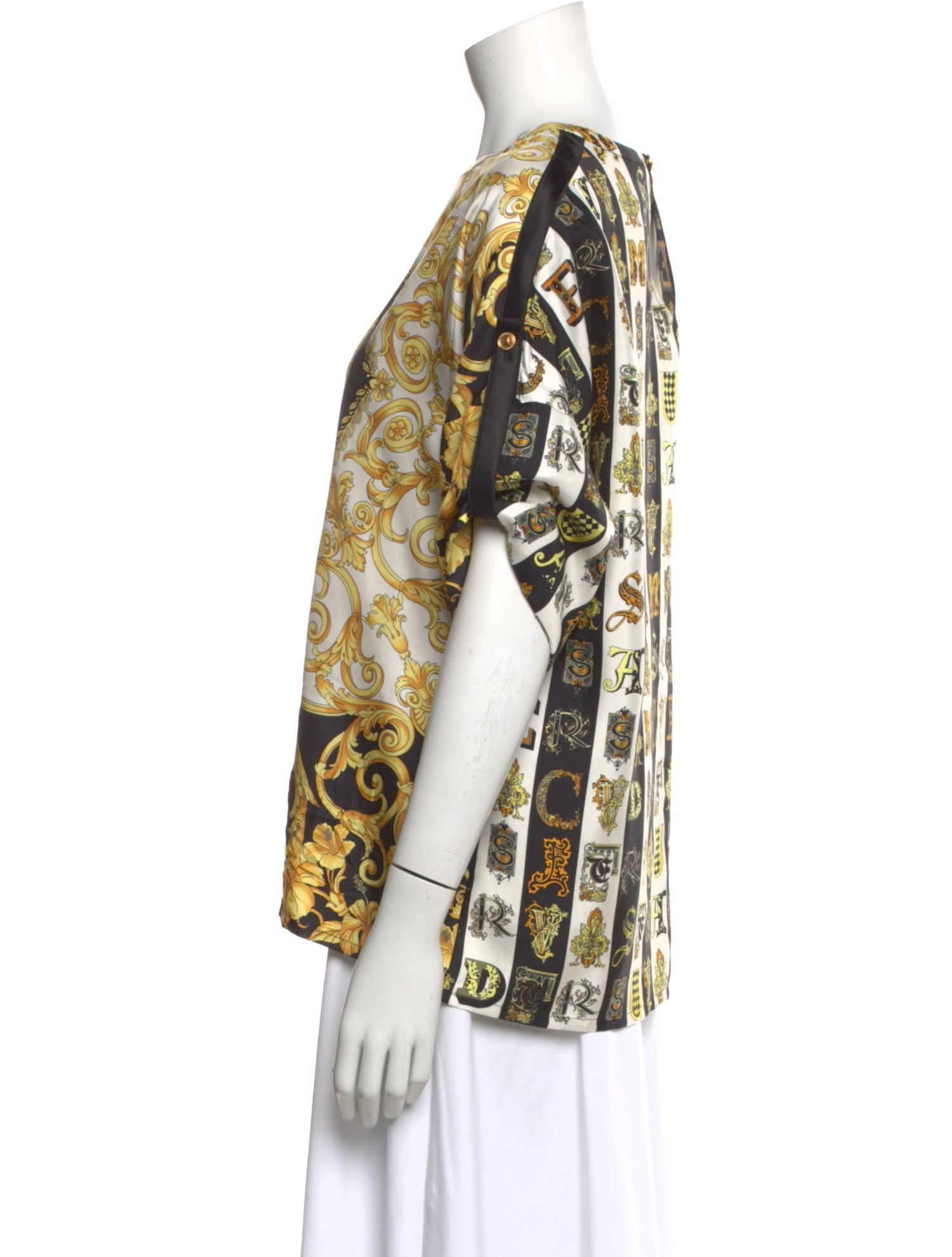 Versace Silk Patterned Top