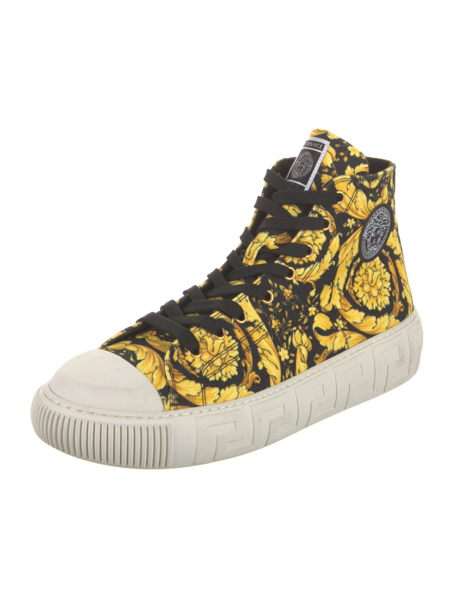 Versace Canvas Printed Sneakers