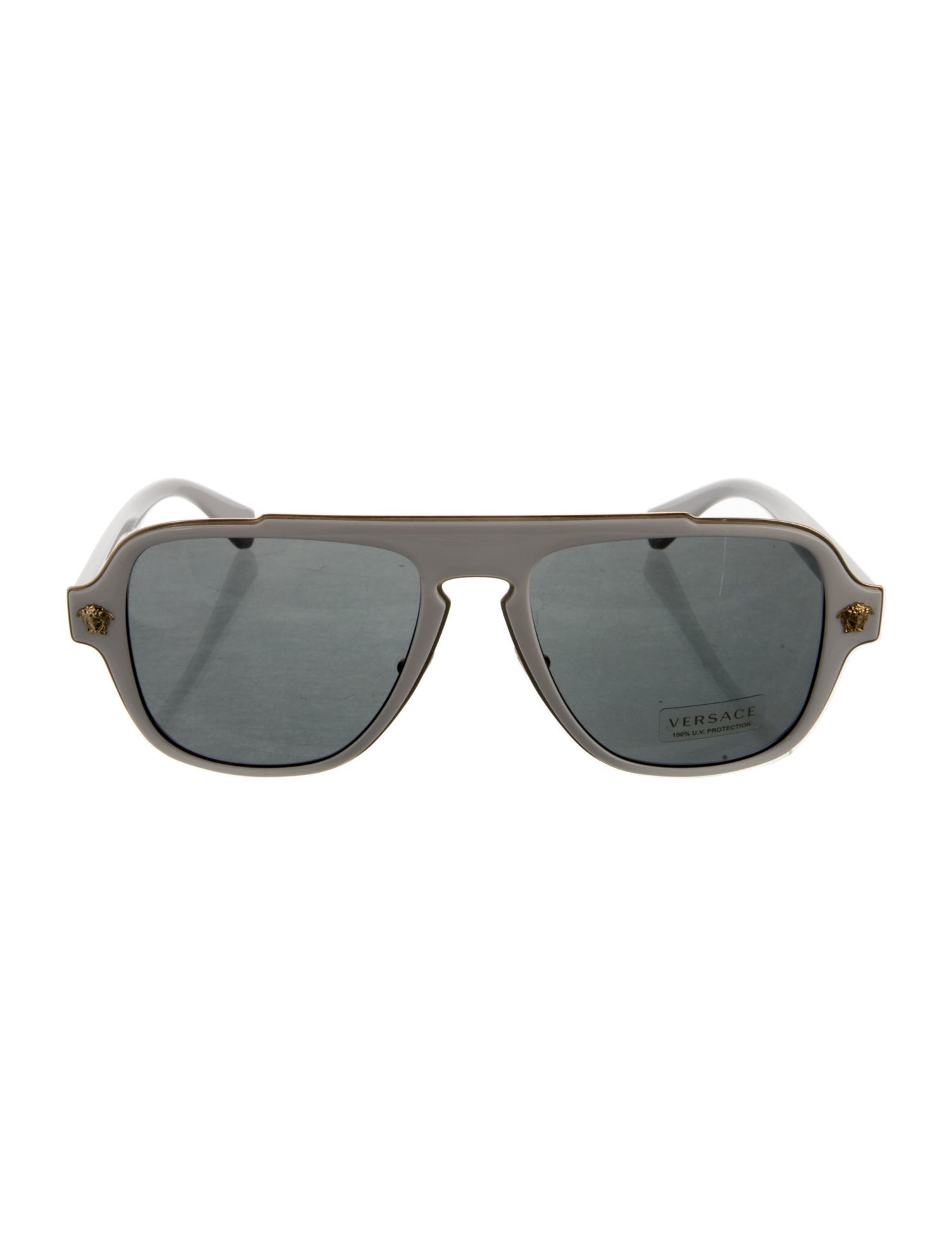 Versace Medusa Insignia Aviator Sunglasses
