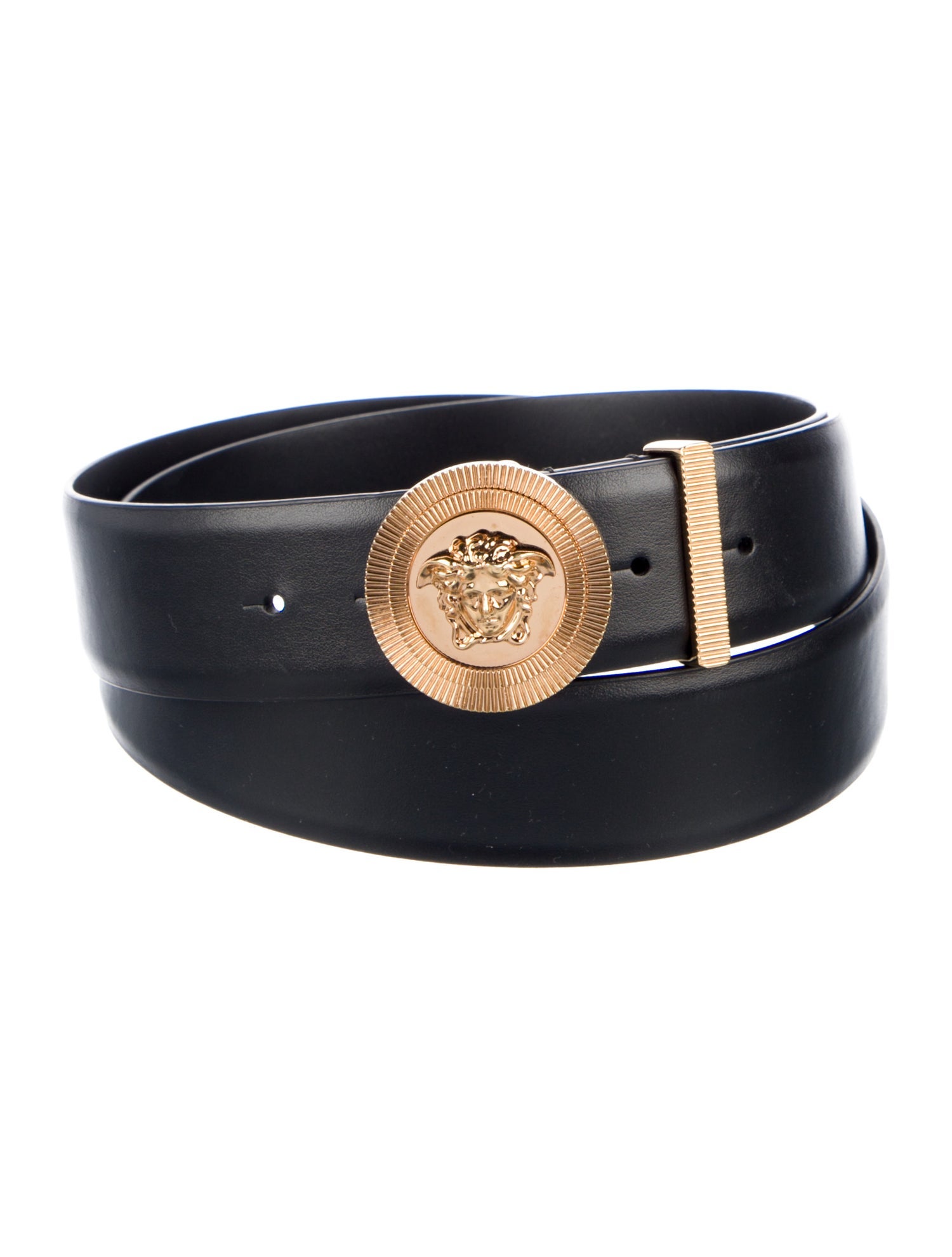 Versace Medusa Insignia Leather Waist Belt