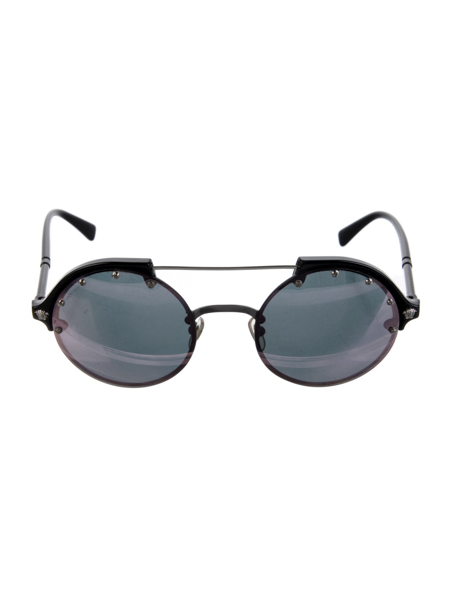Versace Round Mirrored Sunglasses