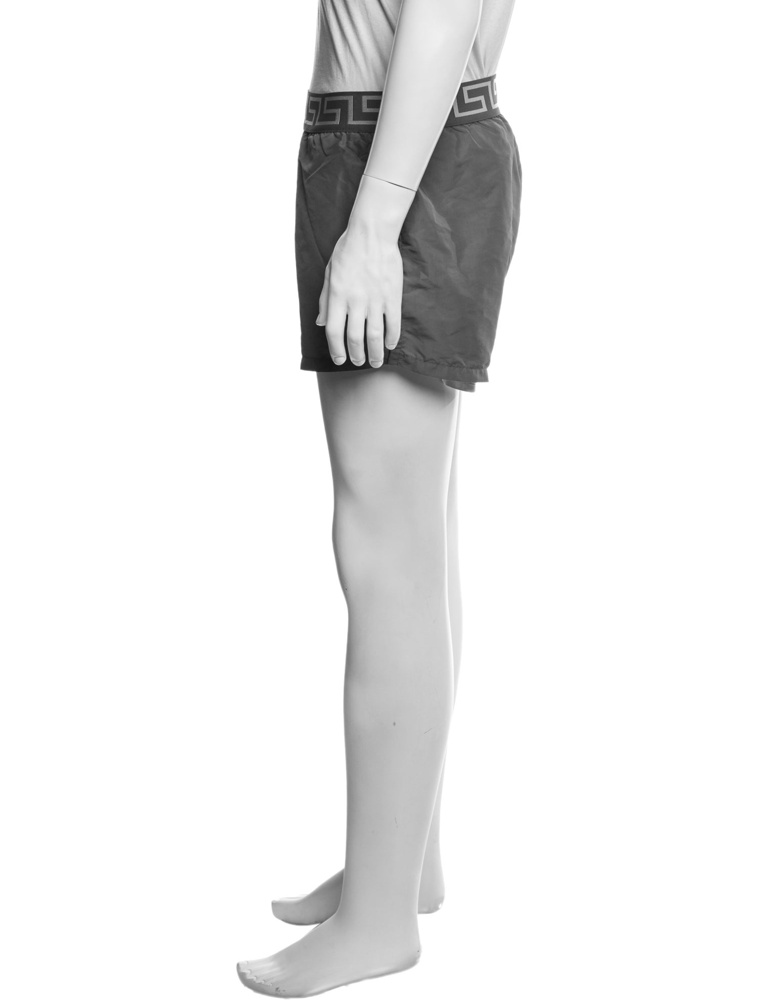 Versace Mesh Accents Swim Trunks