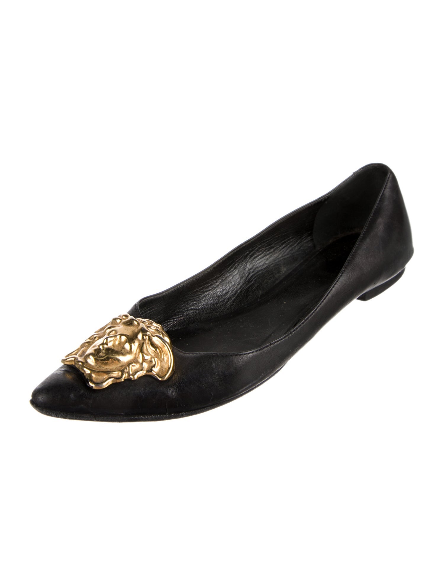 Versace Leather Flats