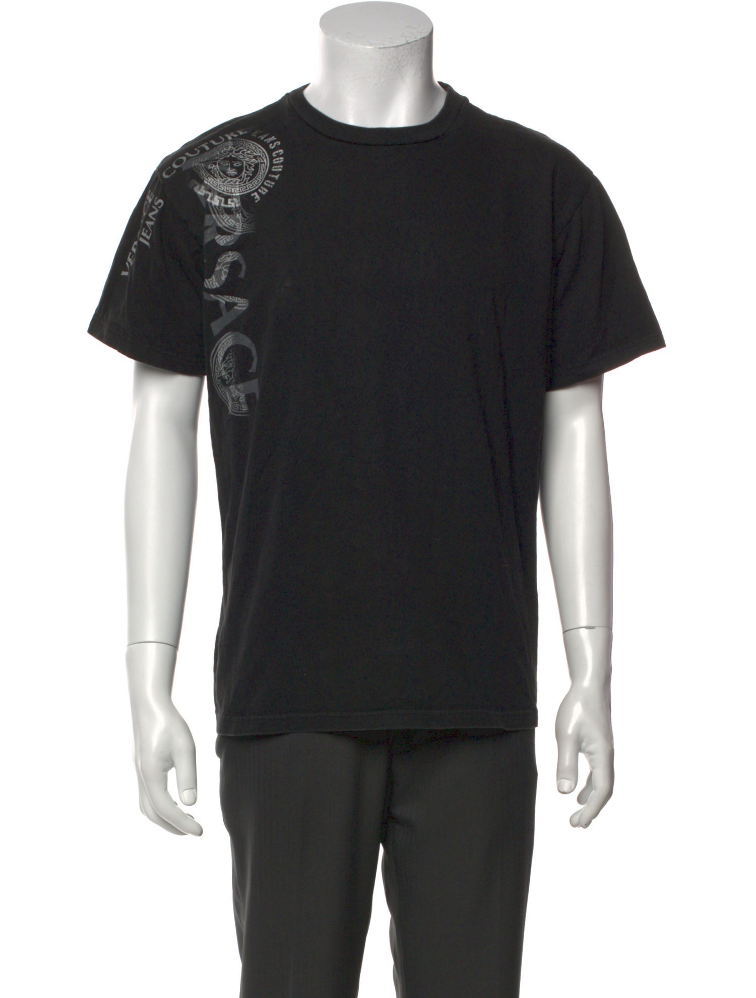 Versace Graphic Print Crew Neck T-Shirt