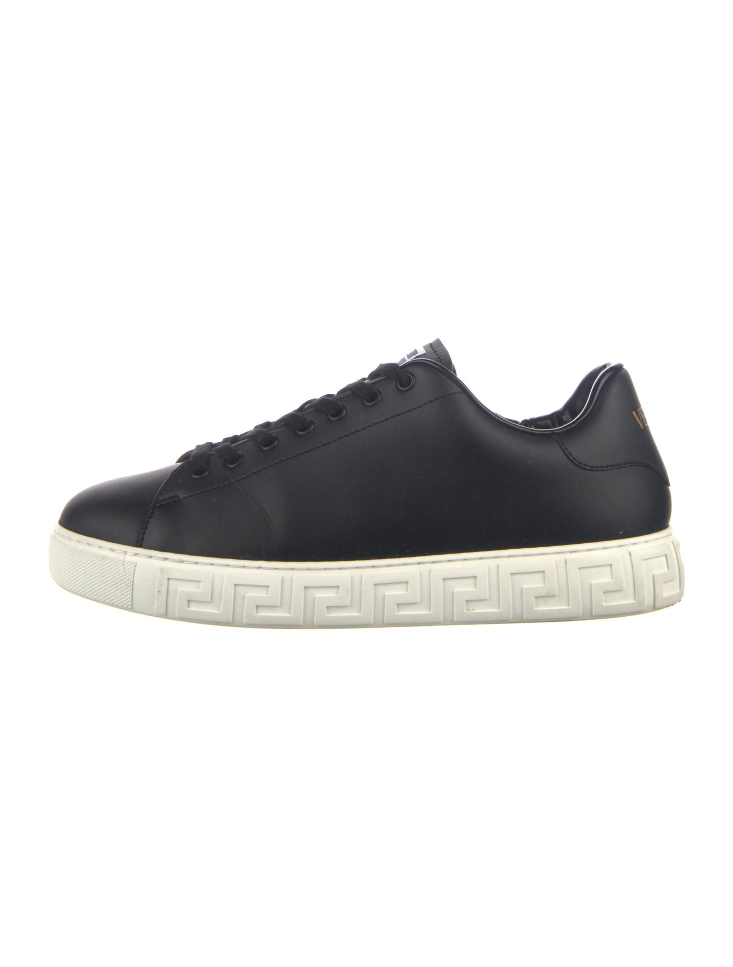 Versace Medusa Insignia Leather Sneakers