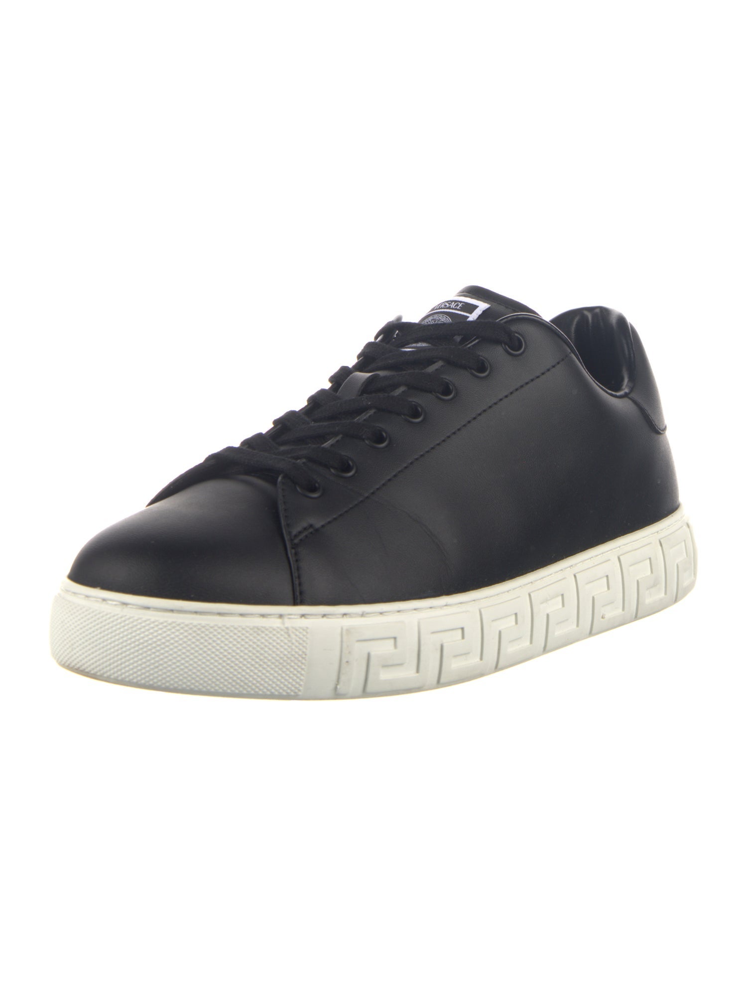 Versace Medusa Insignia Leather Sneakers