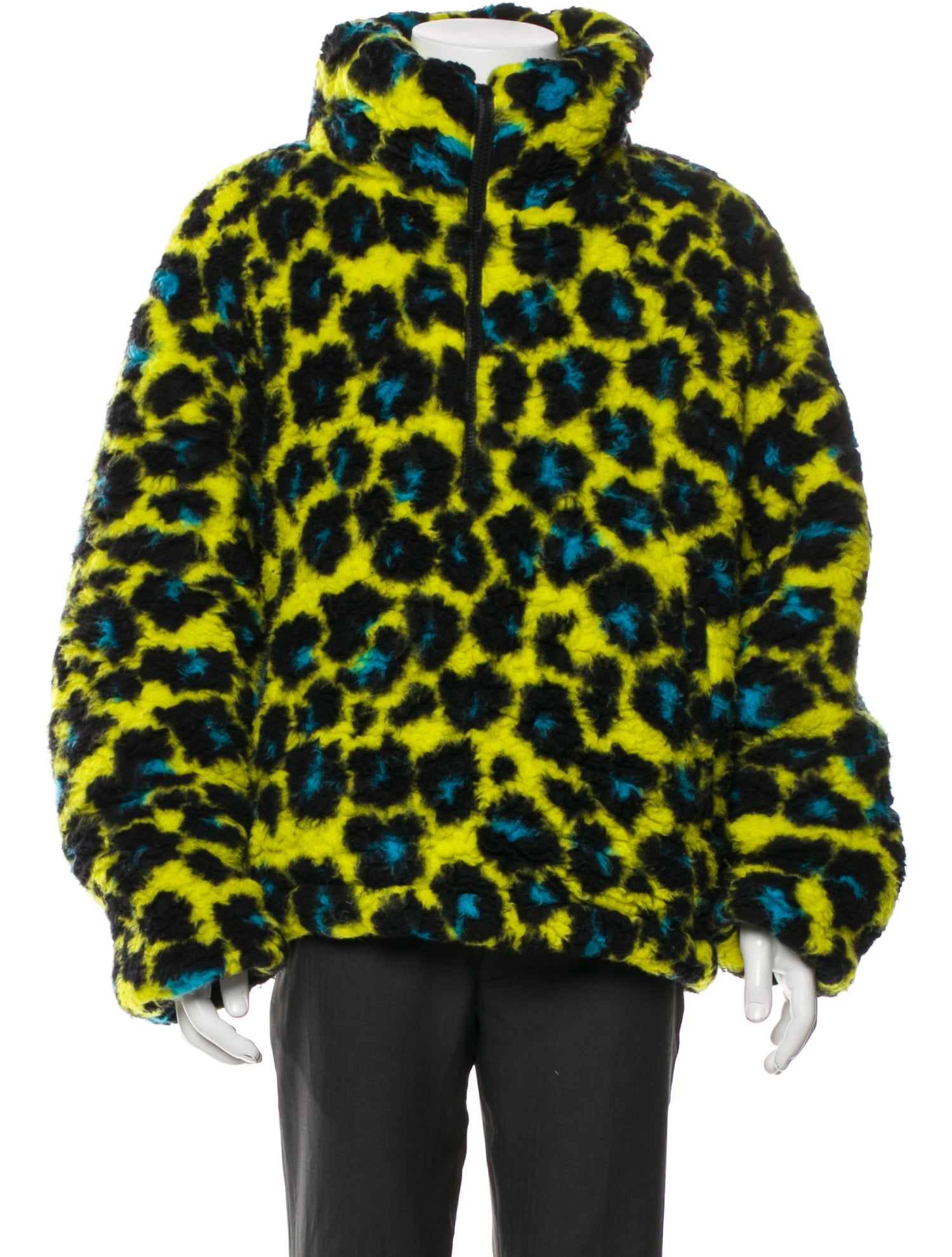 Versace Virgin Wool Printed Parka