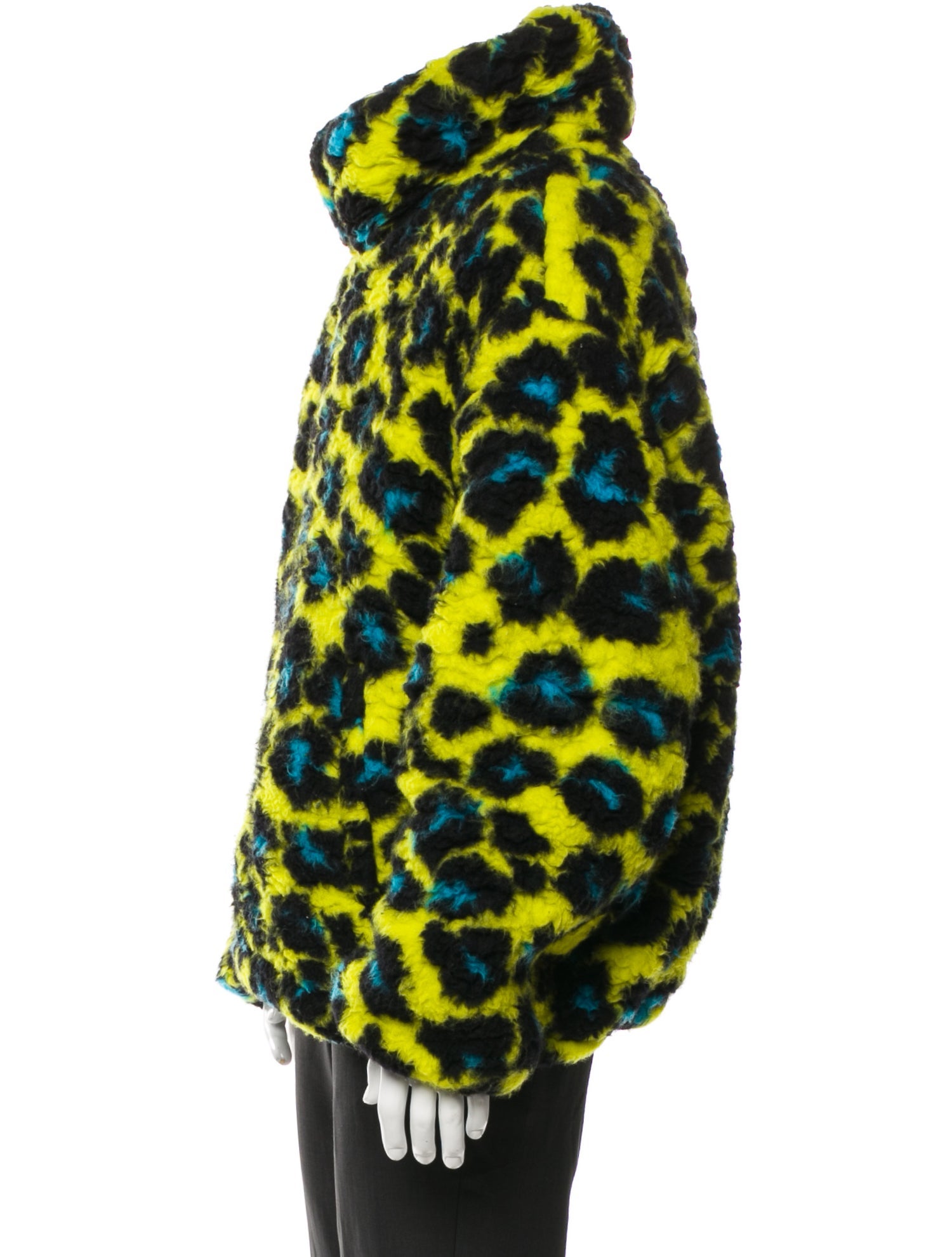 Versace Virgin Wool Printed Parka