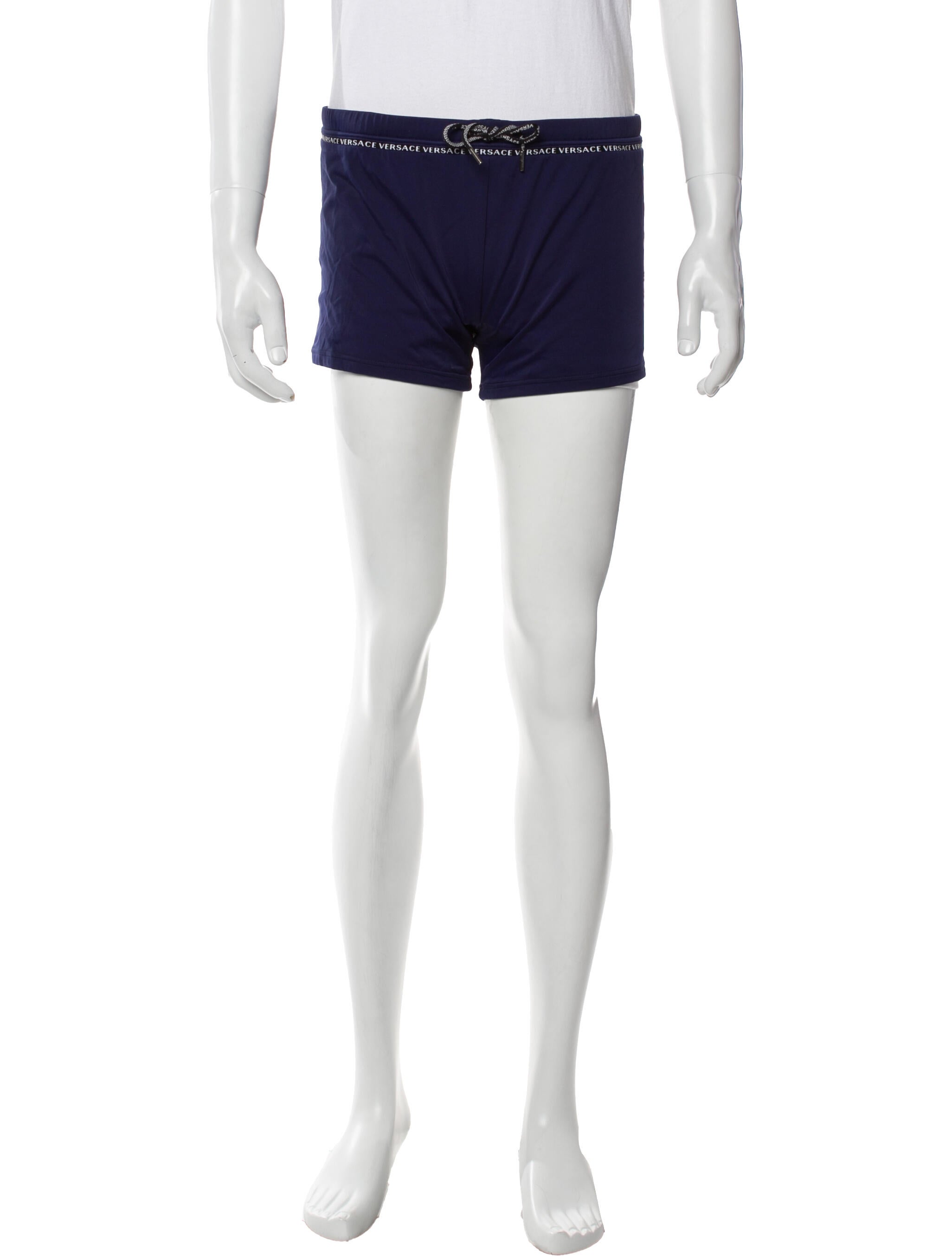 Versace Grecca Pattern Graphic Print Swim Trunks