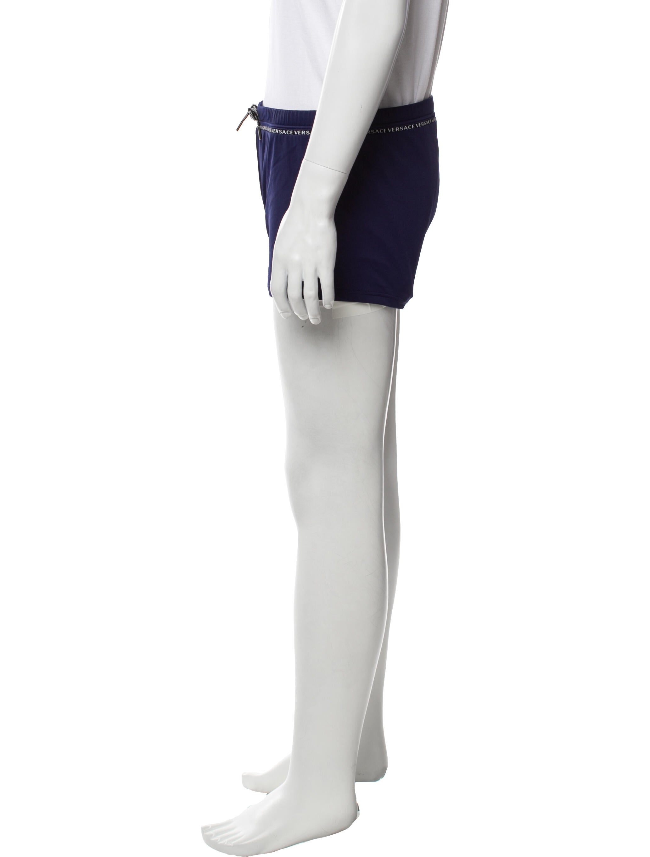 Versace Grecca Pattern Graphic Print Swim Trunks