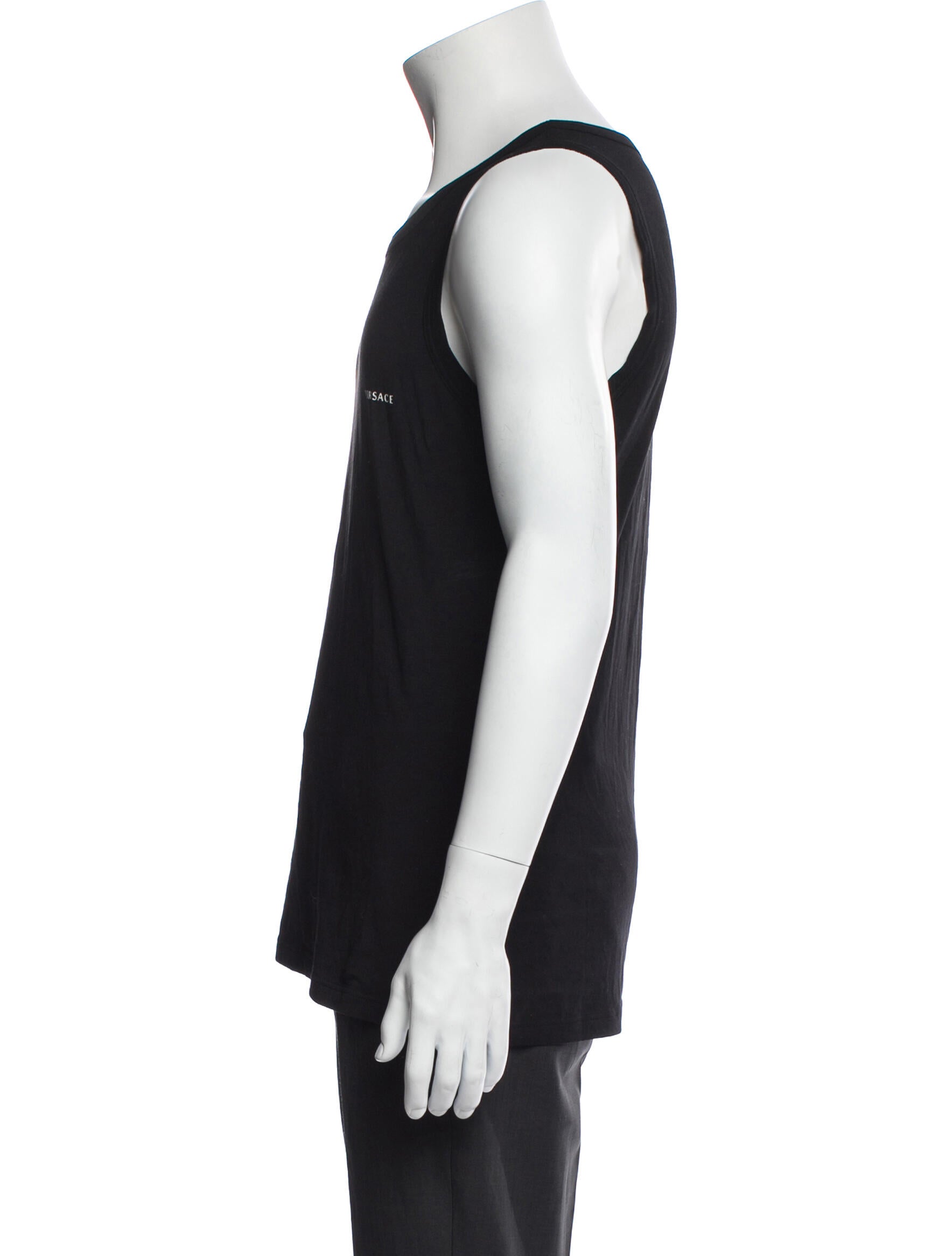 Versace Scoop Neck Sleeveless T-Shirt