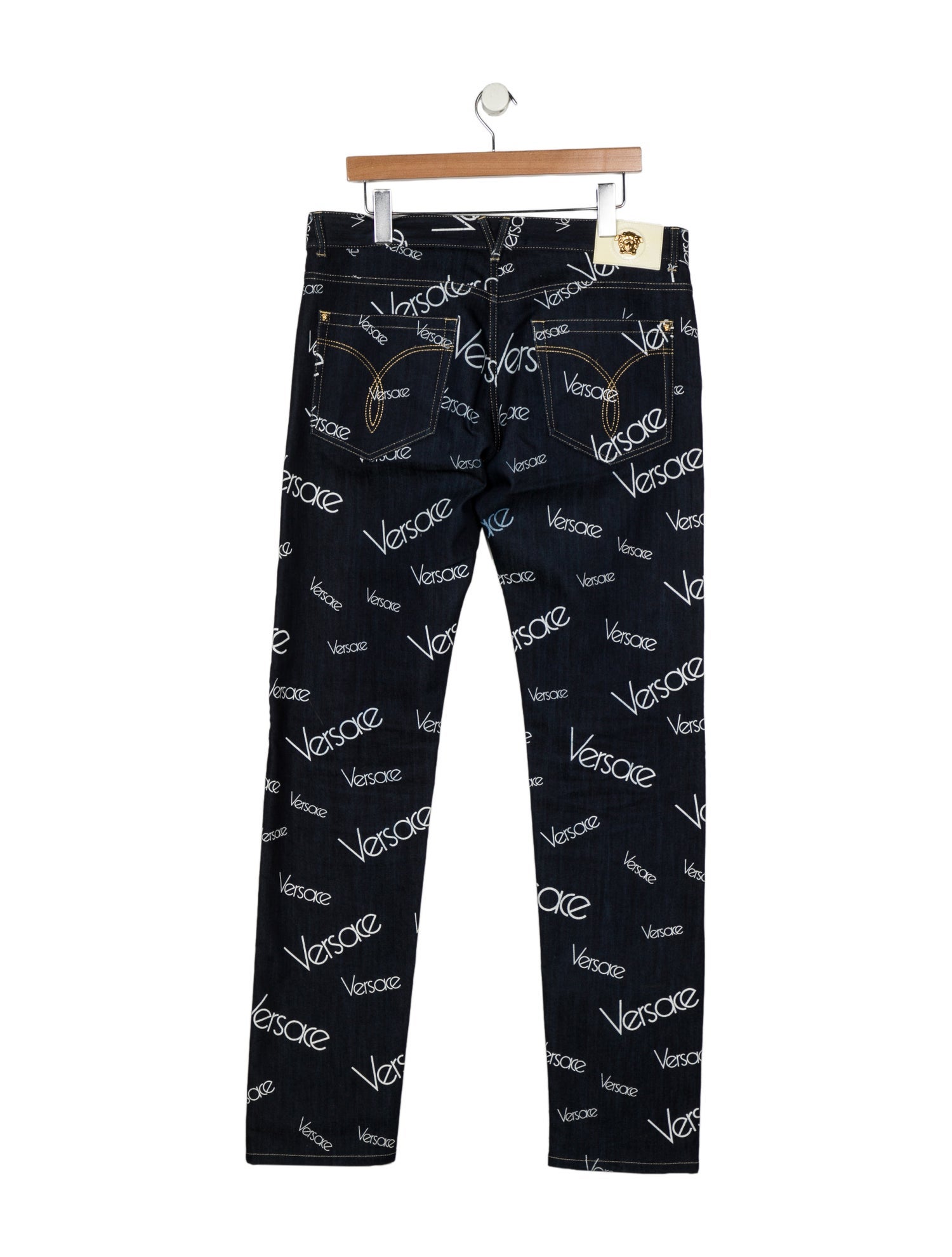 Versace Medusa Insignia Skinny Jeans