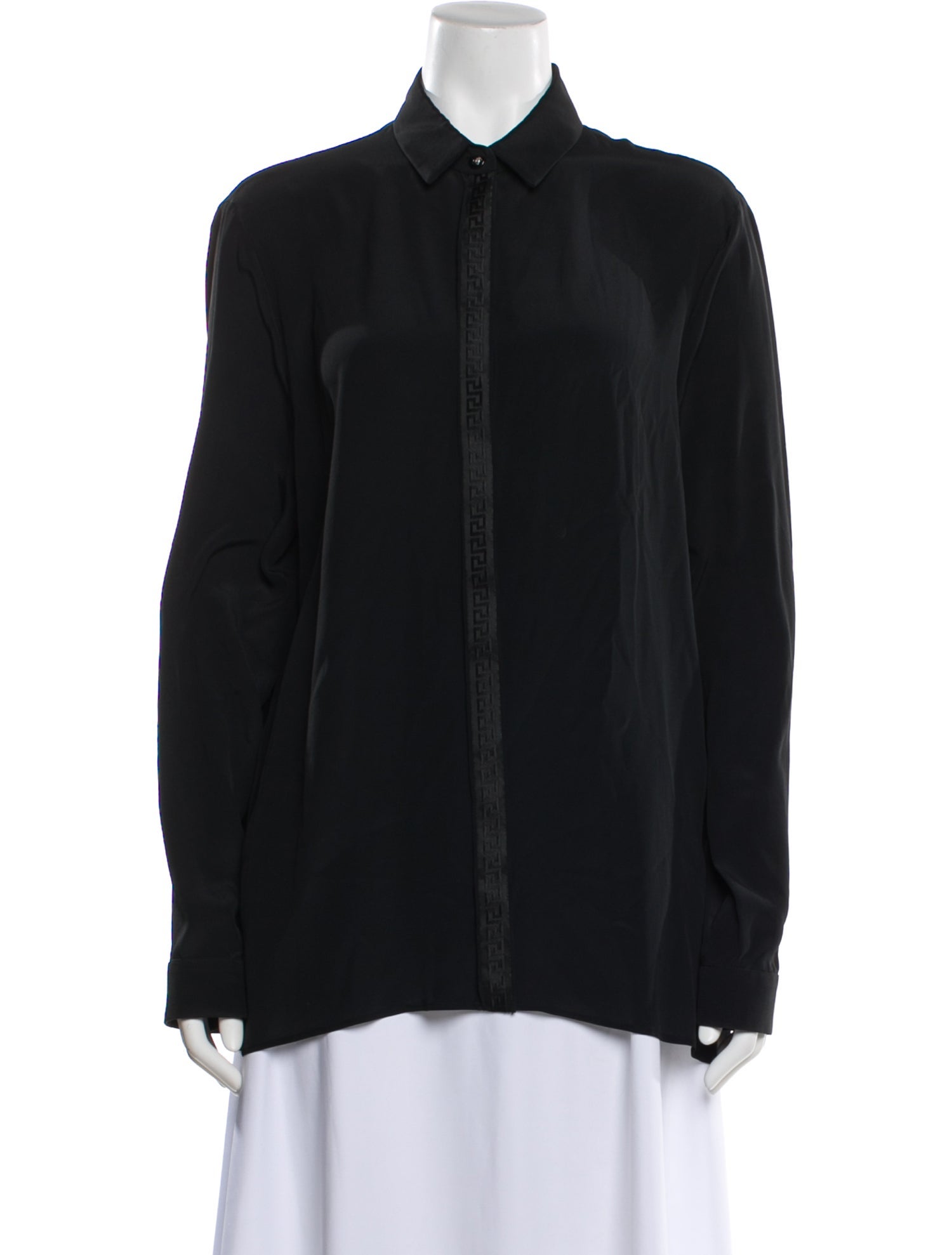 Versace Silk Long Sleeve Blouse