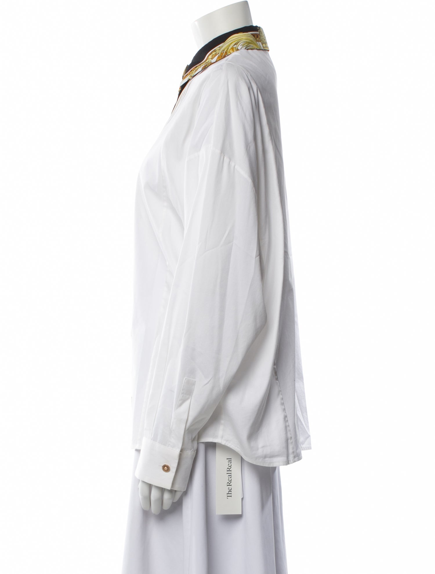 Versace Patterned Long Sleeve Blouse