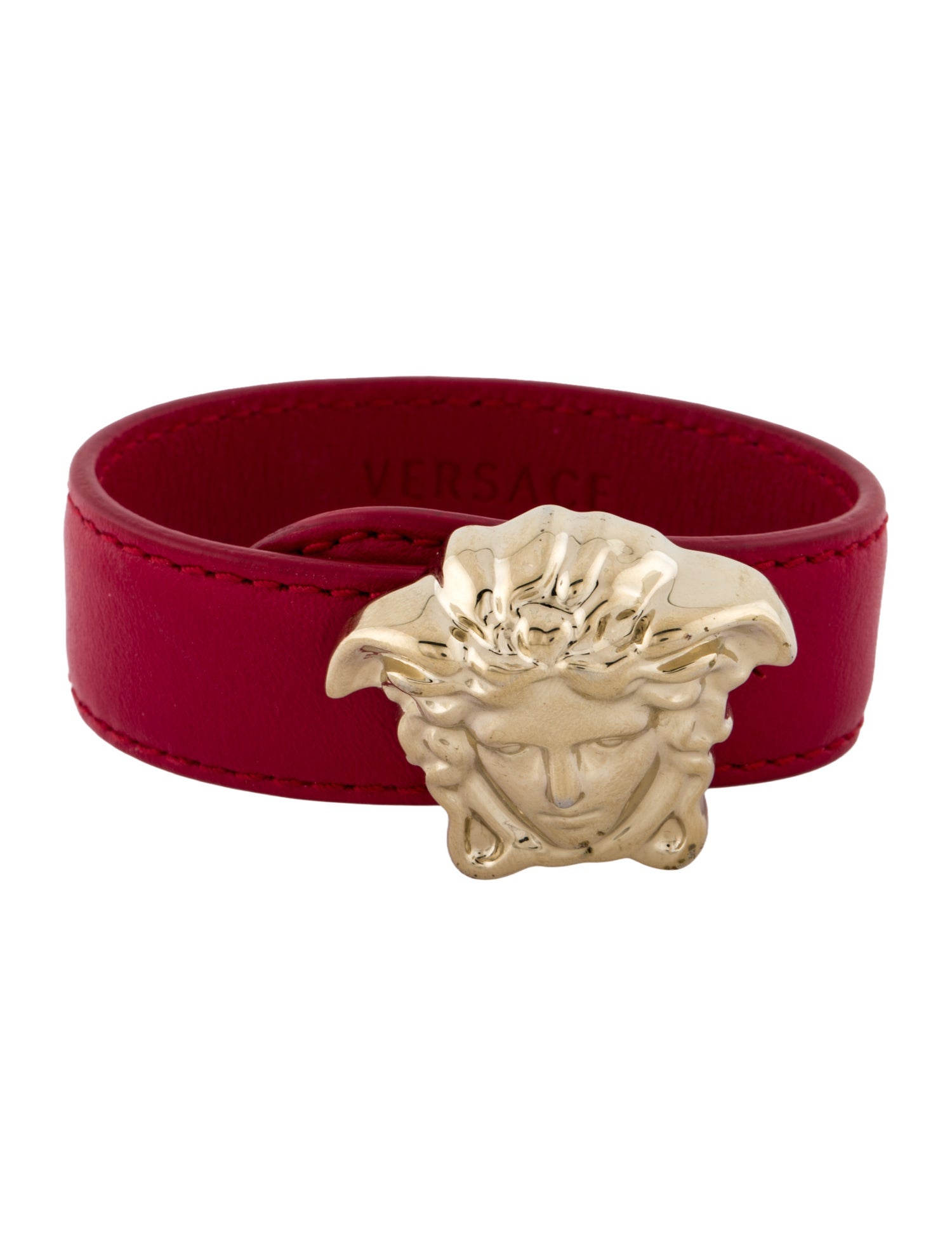 Versace Medusa Leather Bracelet