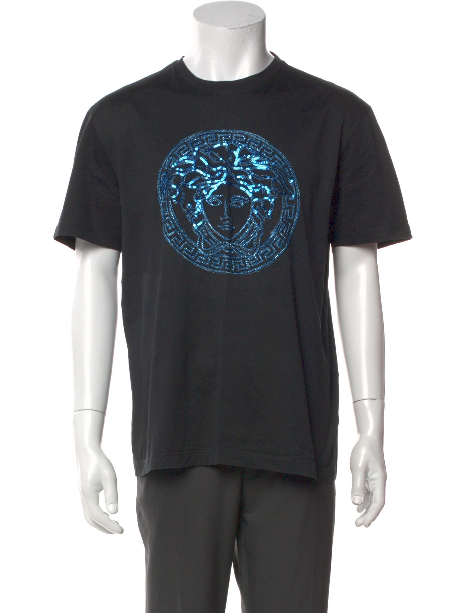 Versace Graphic Print Crew Neck T-Shirt
