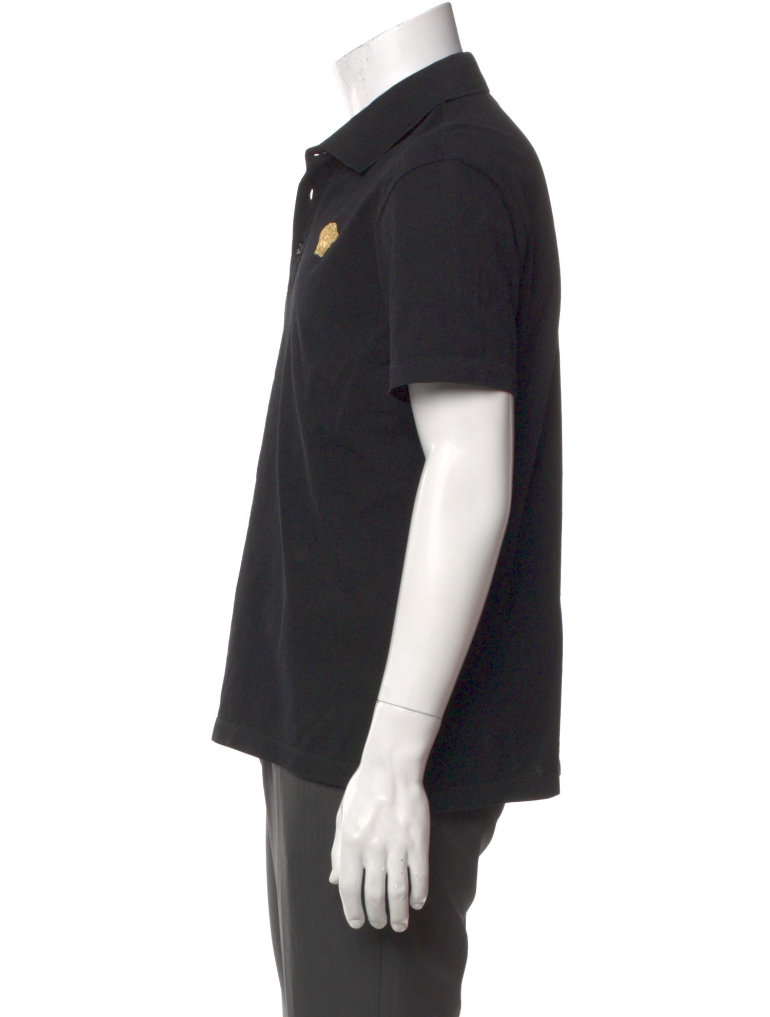 Versace V-Neck Short Sleeve Polo Shirt