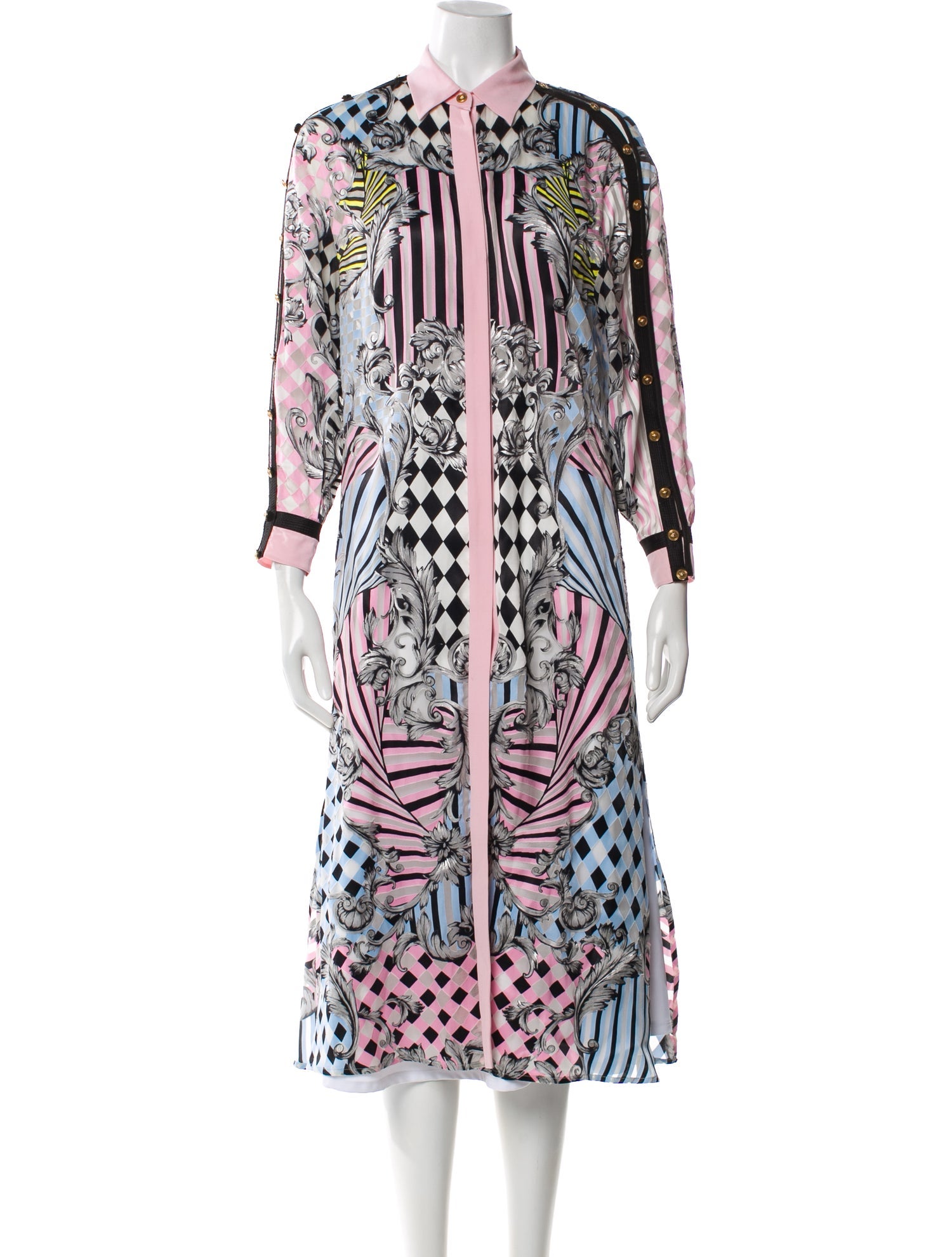 Versace Printed Midi Length Dress