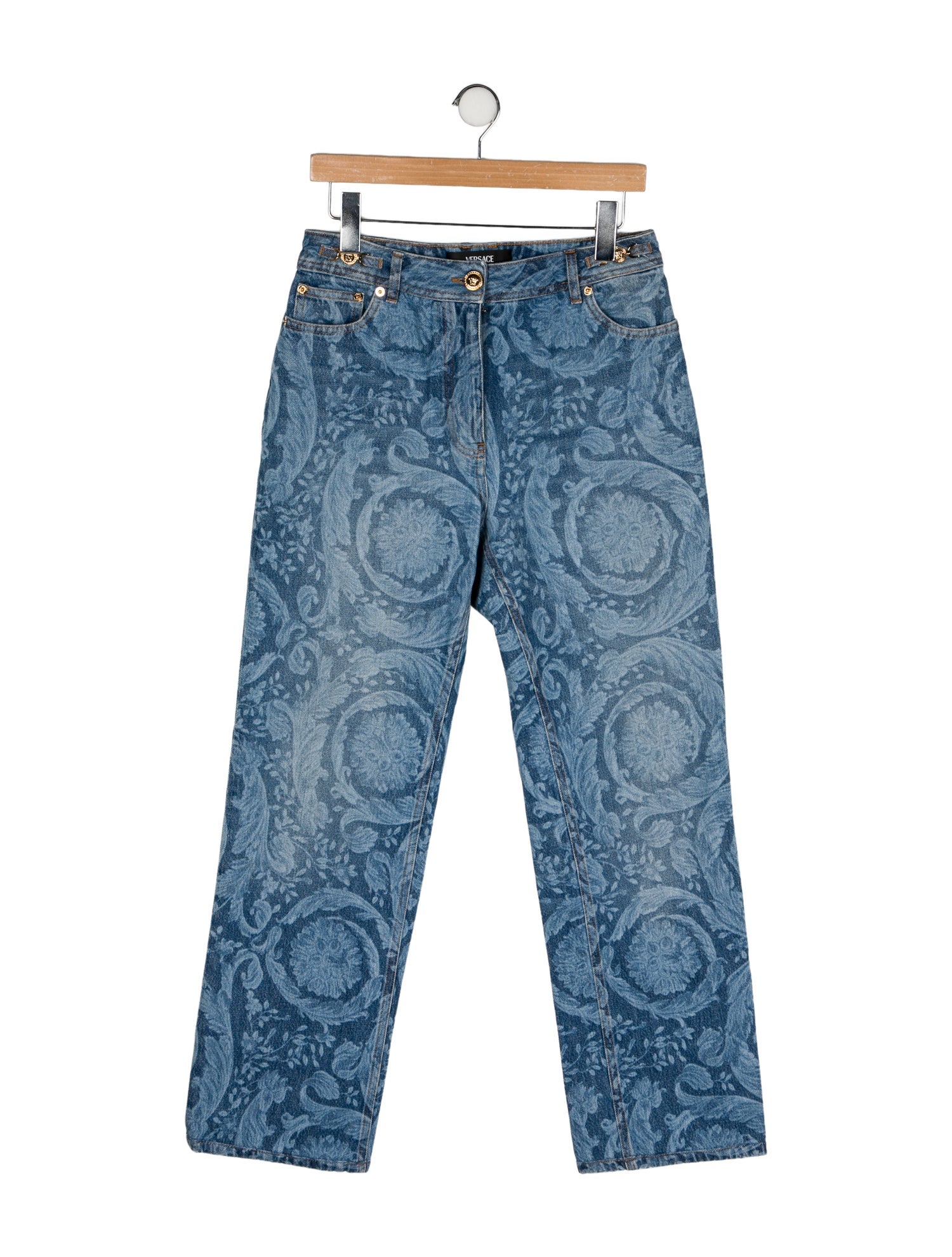 Versace High-Rise Wide Leg Jeans