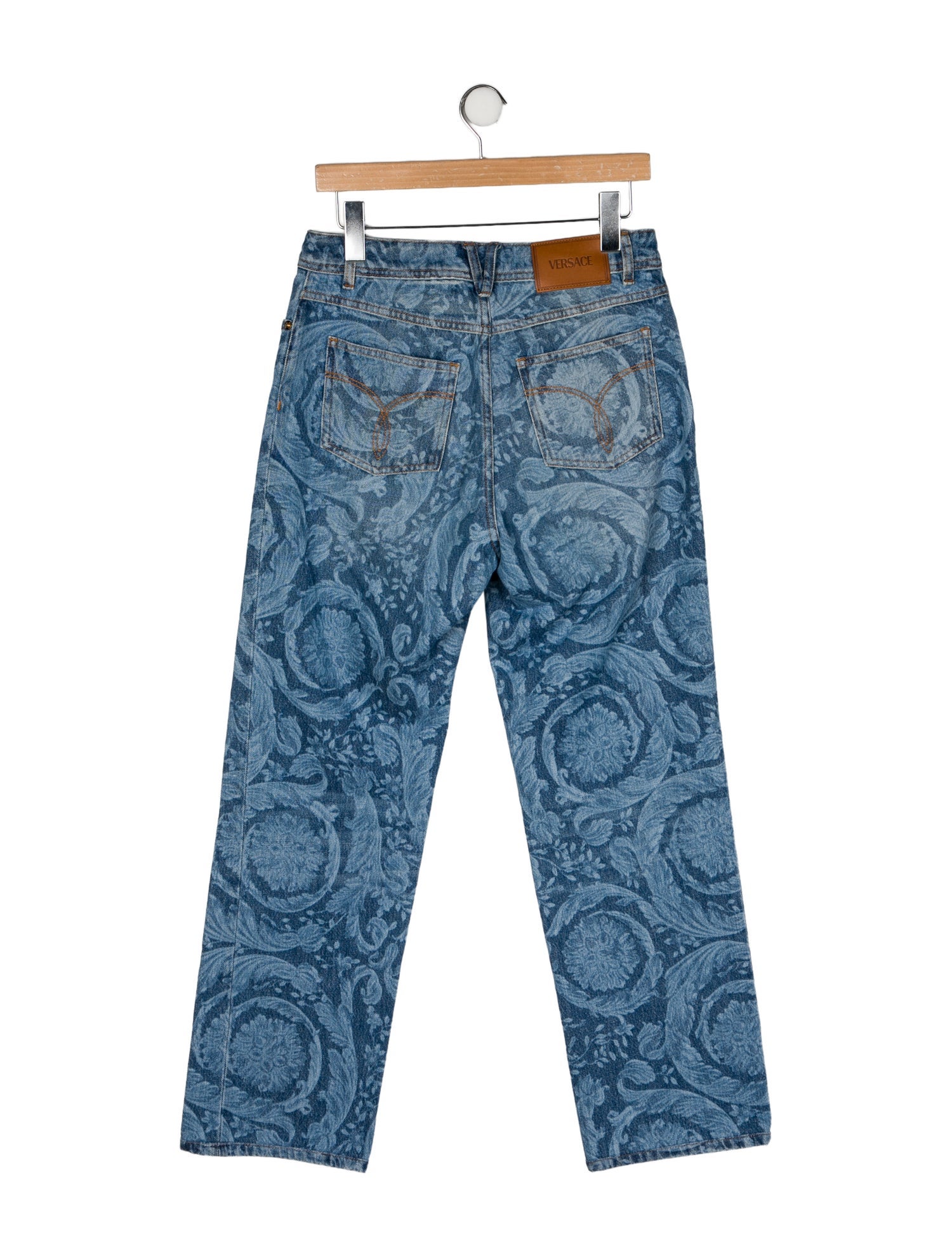 Versace High-Rise Wide Leg Jeans
