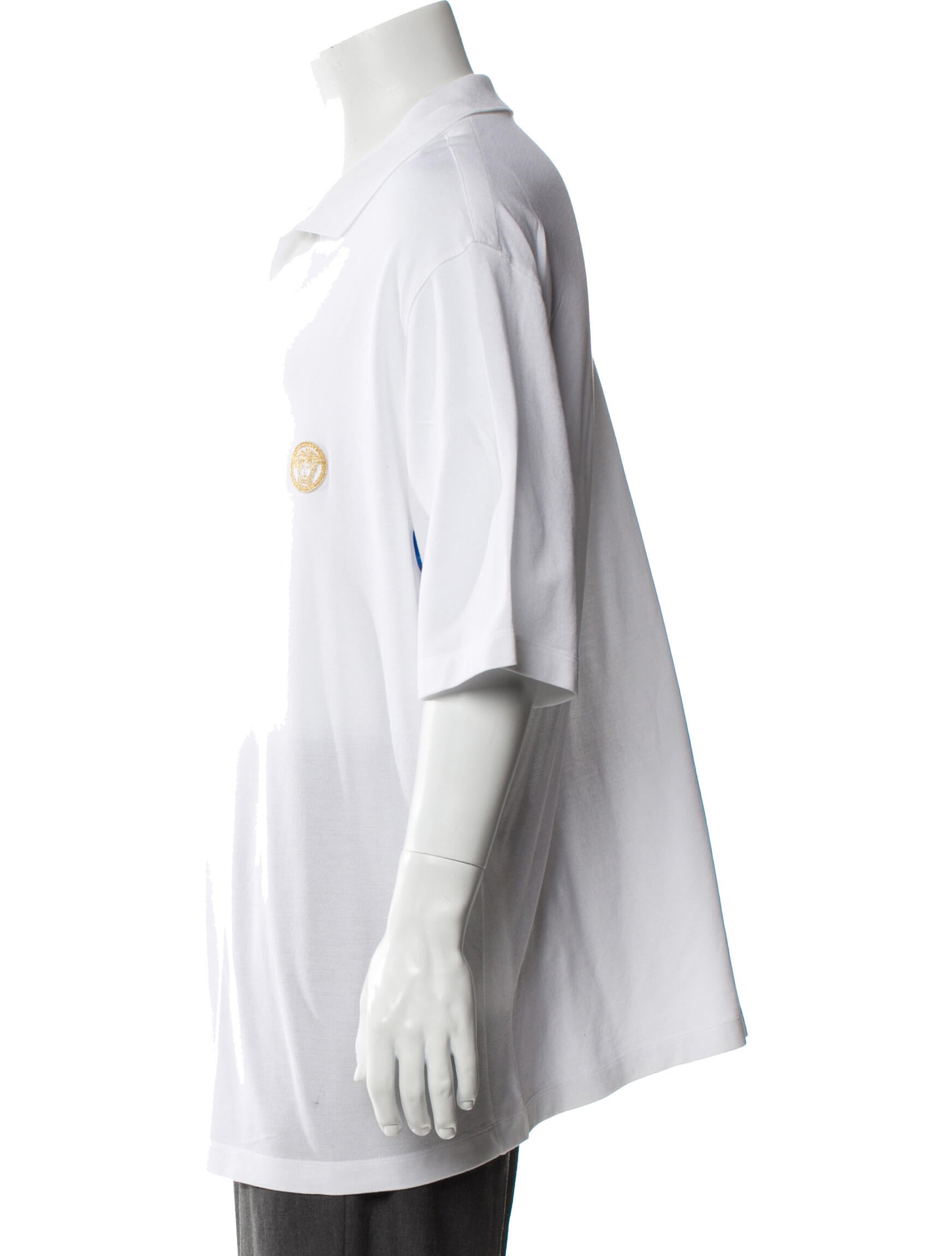 Versace Collar Three-Quarter Sleeve Polo Shirt