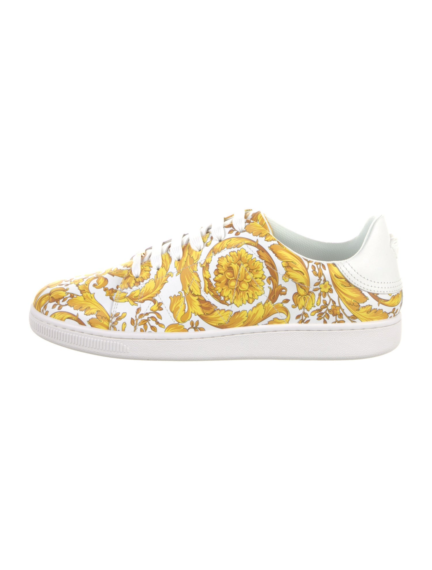 Versace Leather Printed Sneakers w/ Tags
