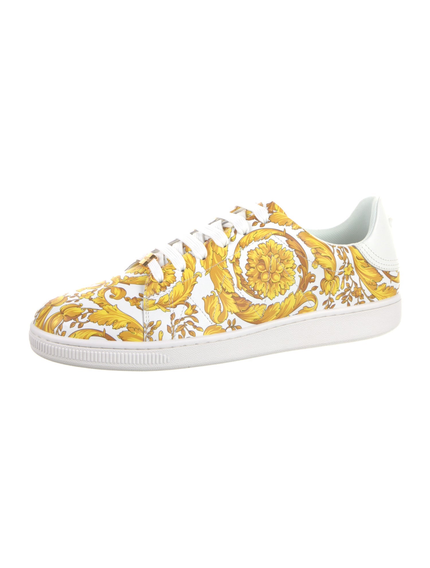Versace Leather Printed Sneakers w/ Tags