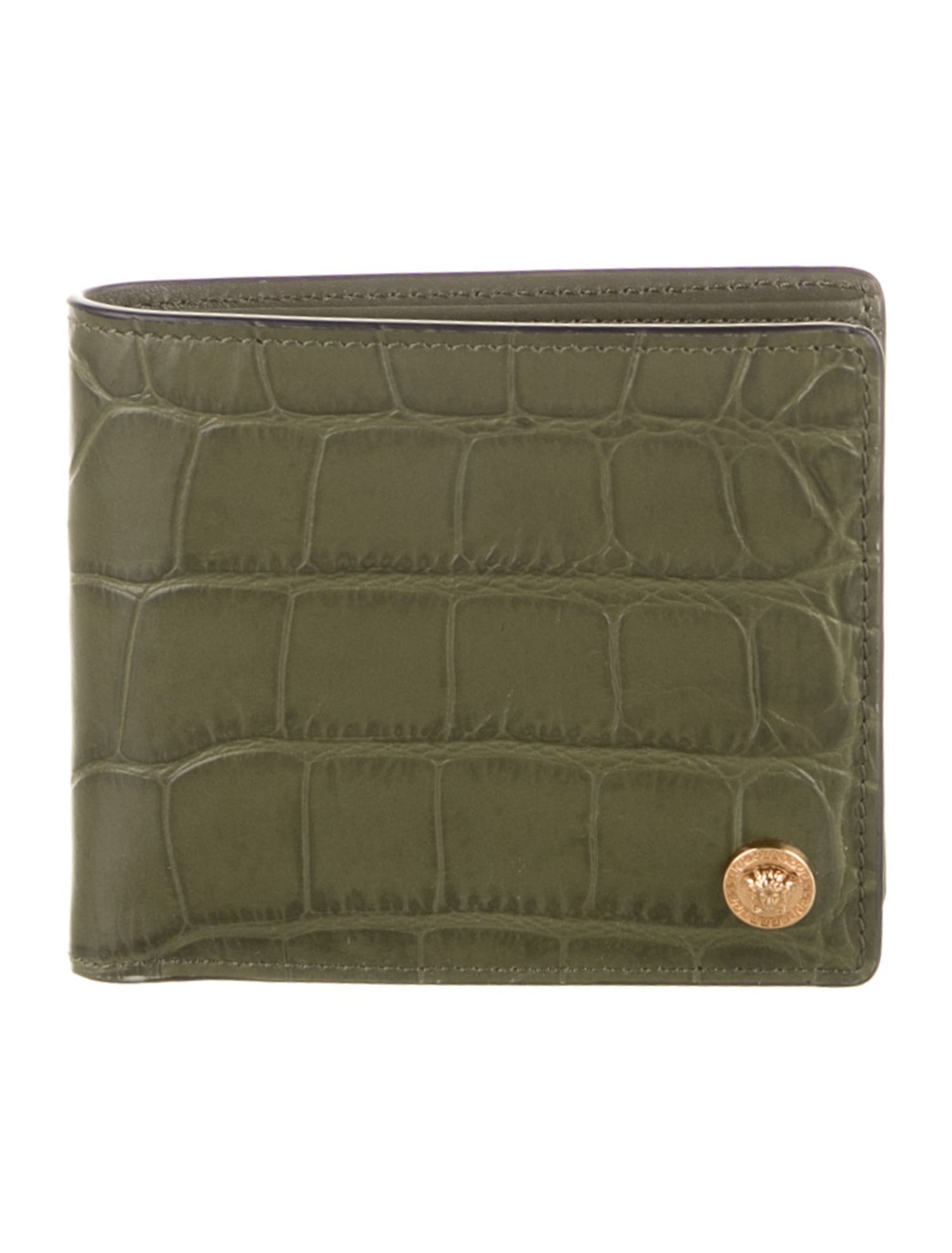 Versace Leather Bifold Wallet w/ Tags