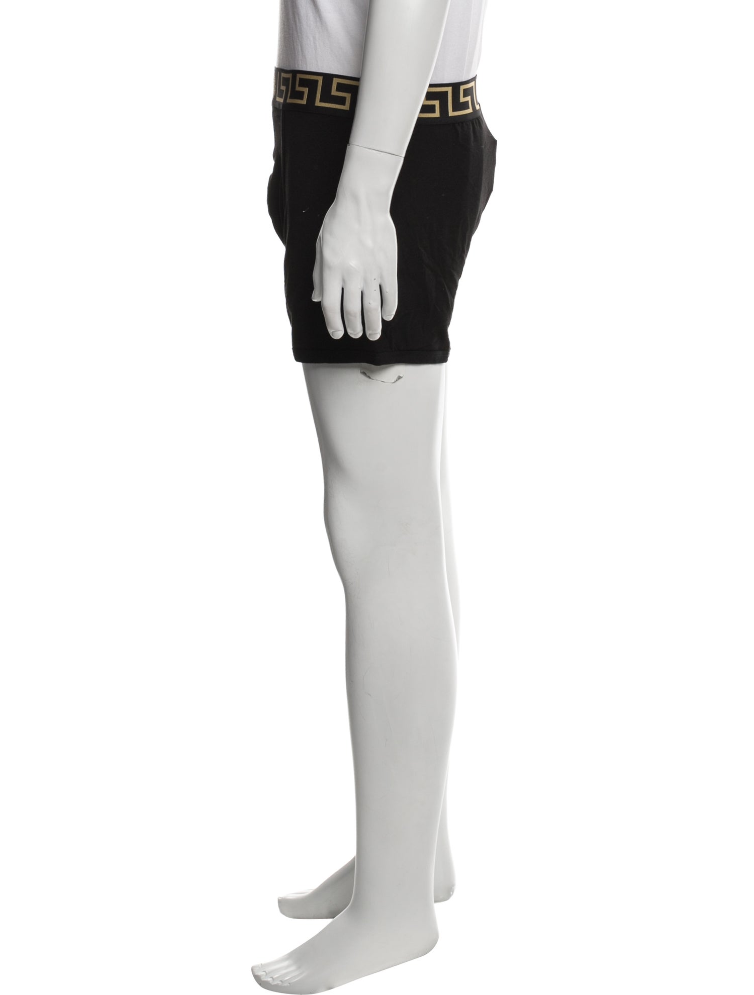 Versace Grecca Pattern Graphic Print Swim Trunks