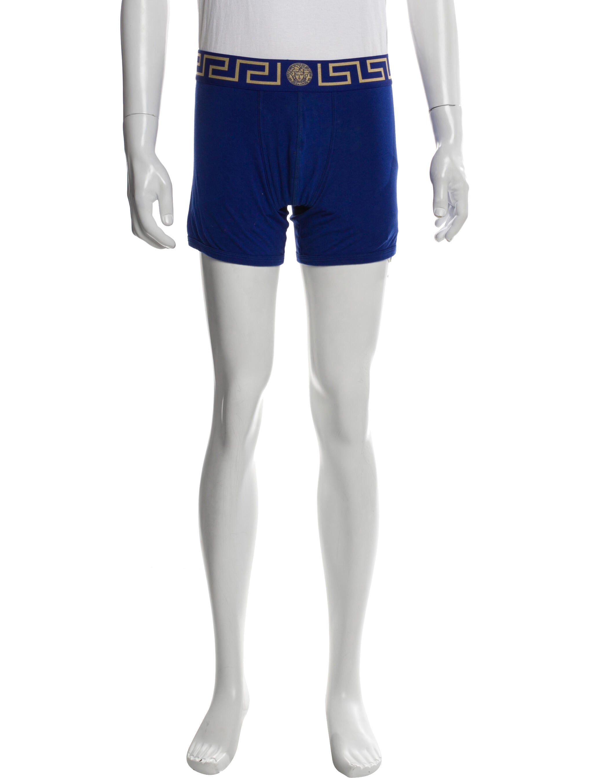 Versace Grecca Pattern Graphic Print Swim Trunks w/ Tags