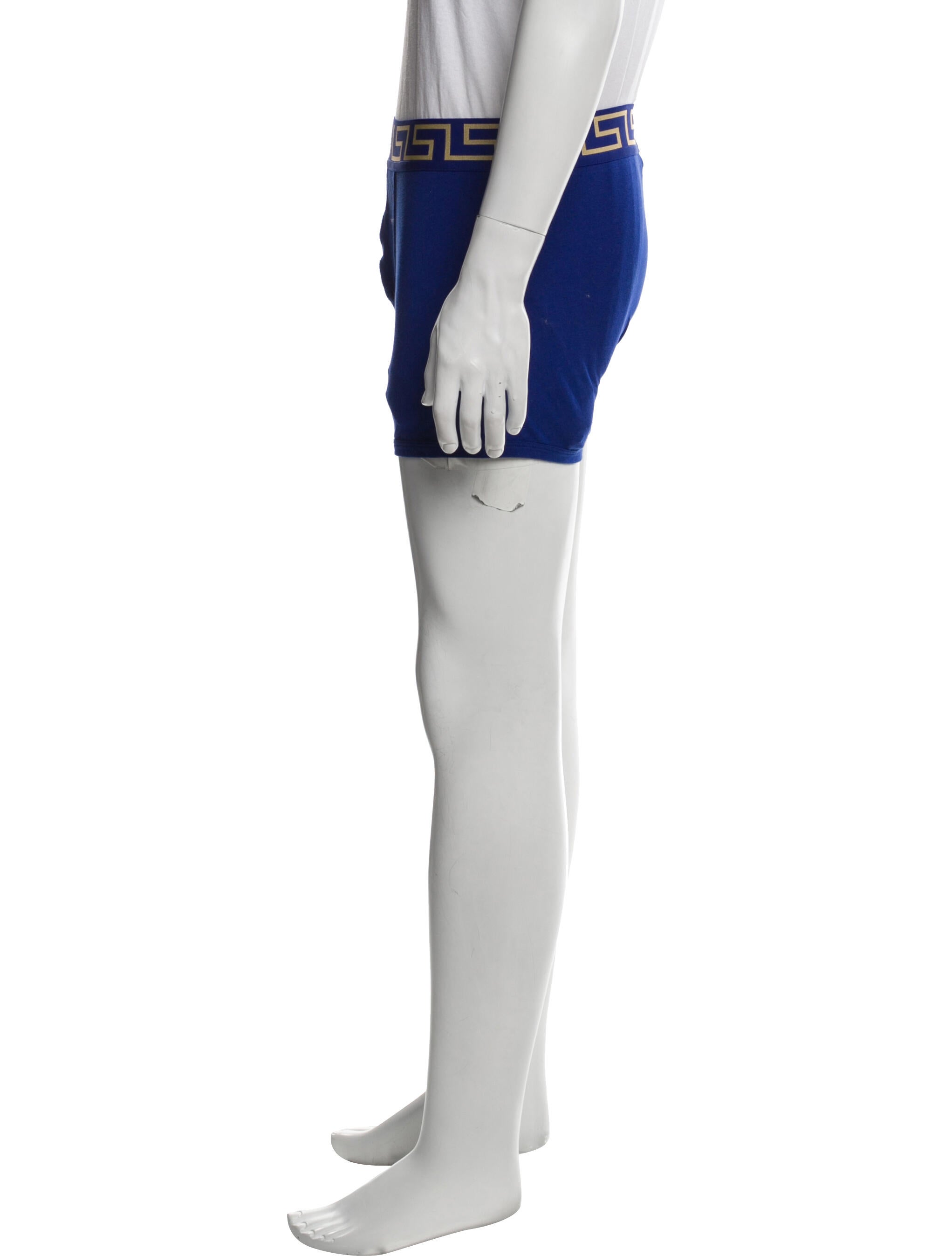 Versace Grecca Pattern Graphic Print Swim Trunks w/ Tags