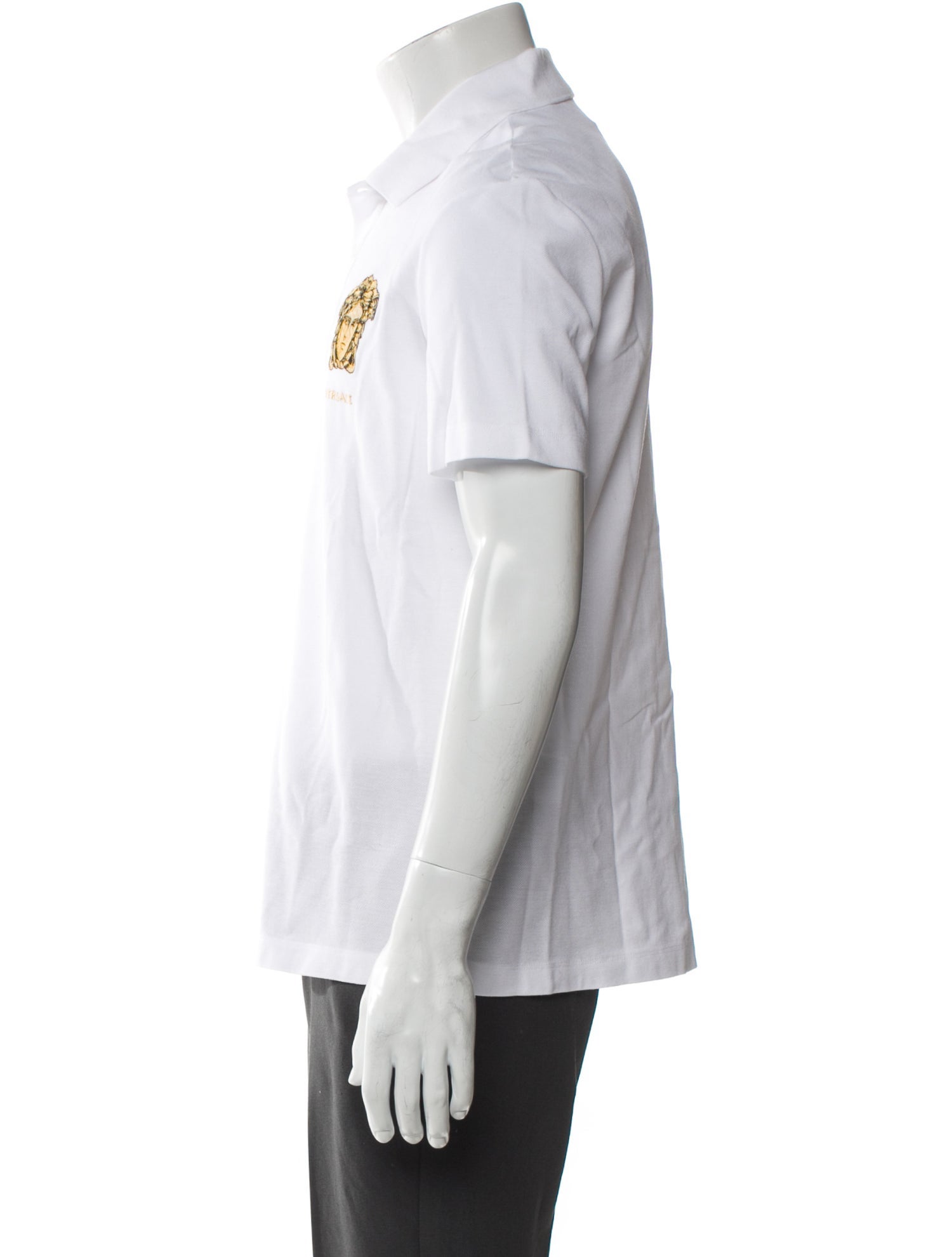 Versace Crew Neck Short Sleeve Polo Shirt