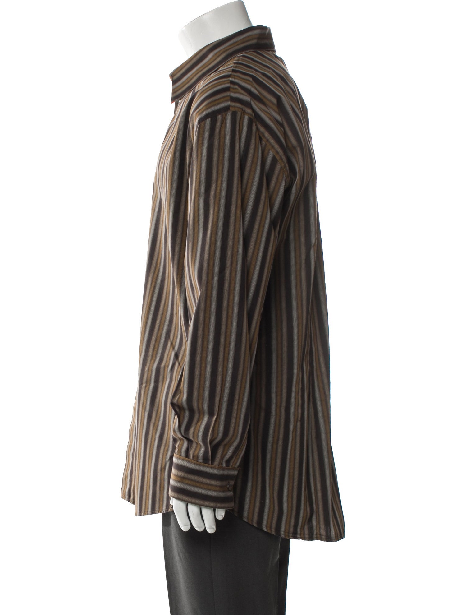 Versace Striped Long Sleeve Shirt