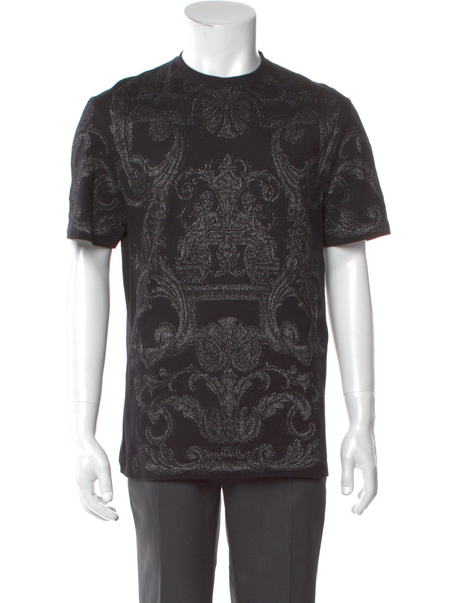 Versace Printed Crew Neck T-Shirt