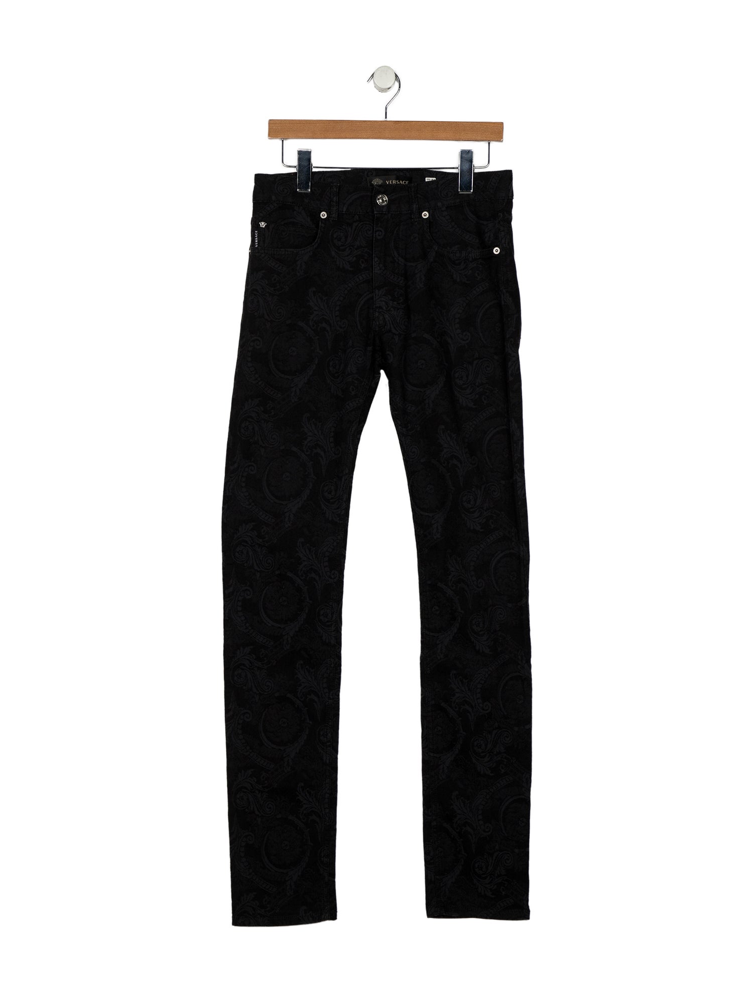 Versace Barocco Print Skinny Jeans