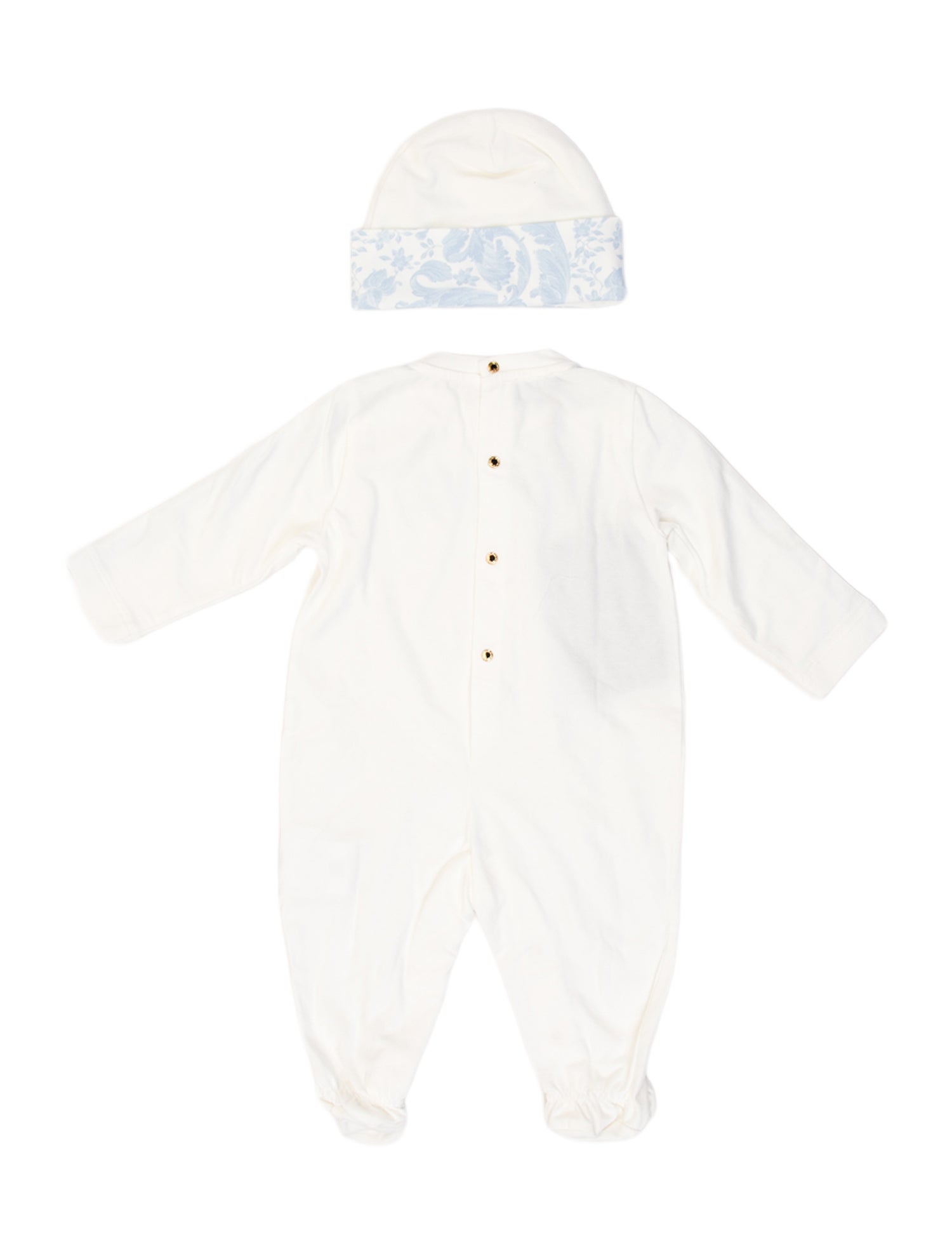 Versace Infant Boys' Patterned Long Sleeve Onesie Set