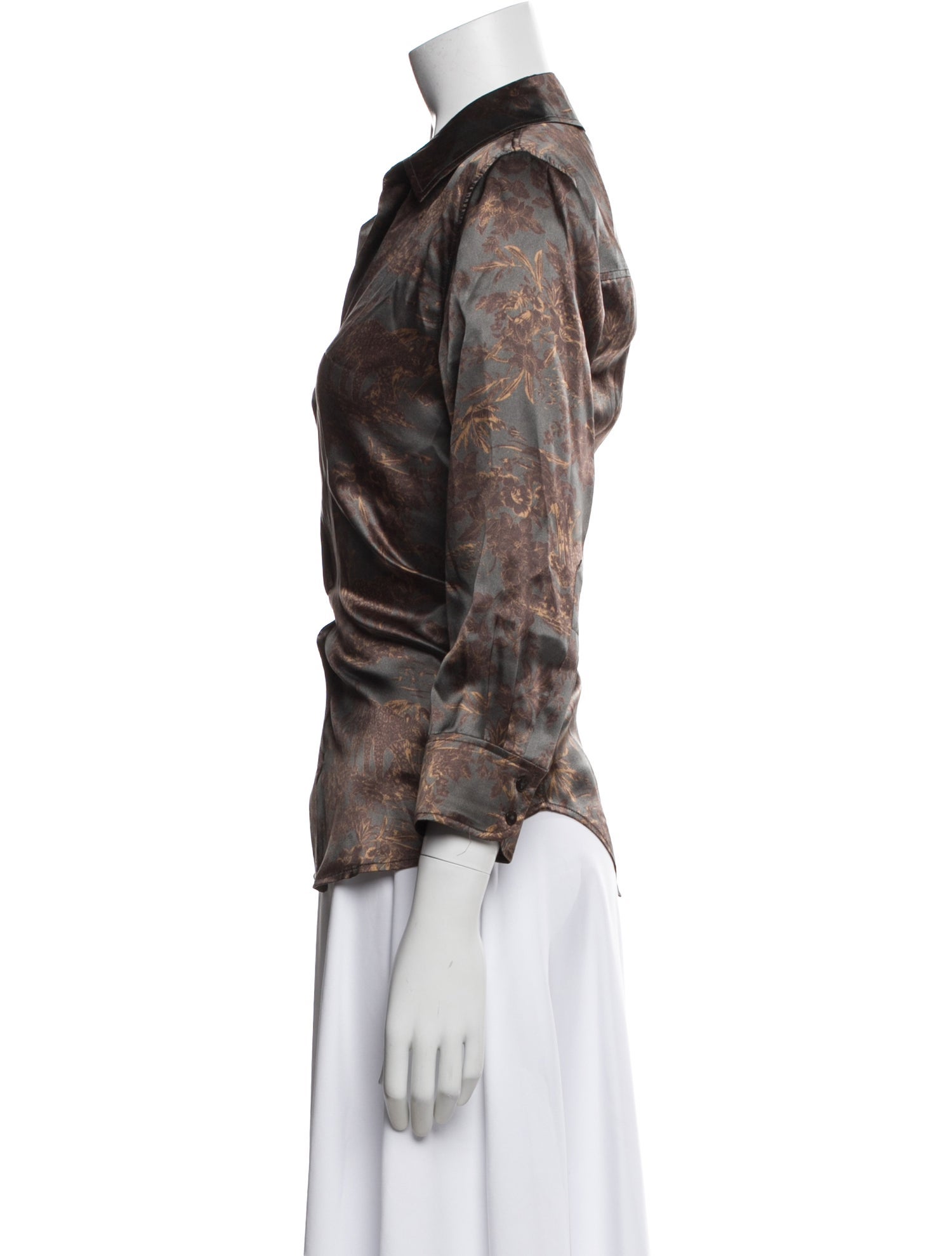 Versace Silk Patterned Blouse