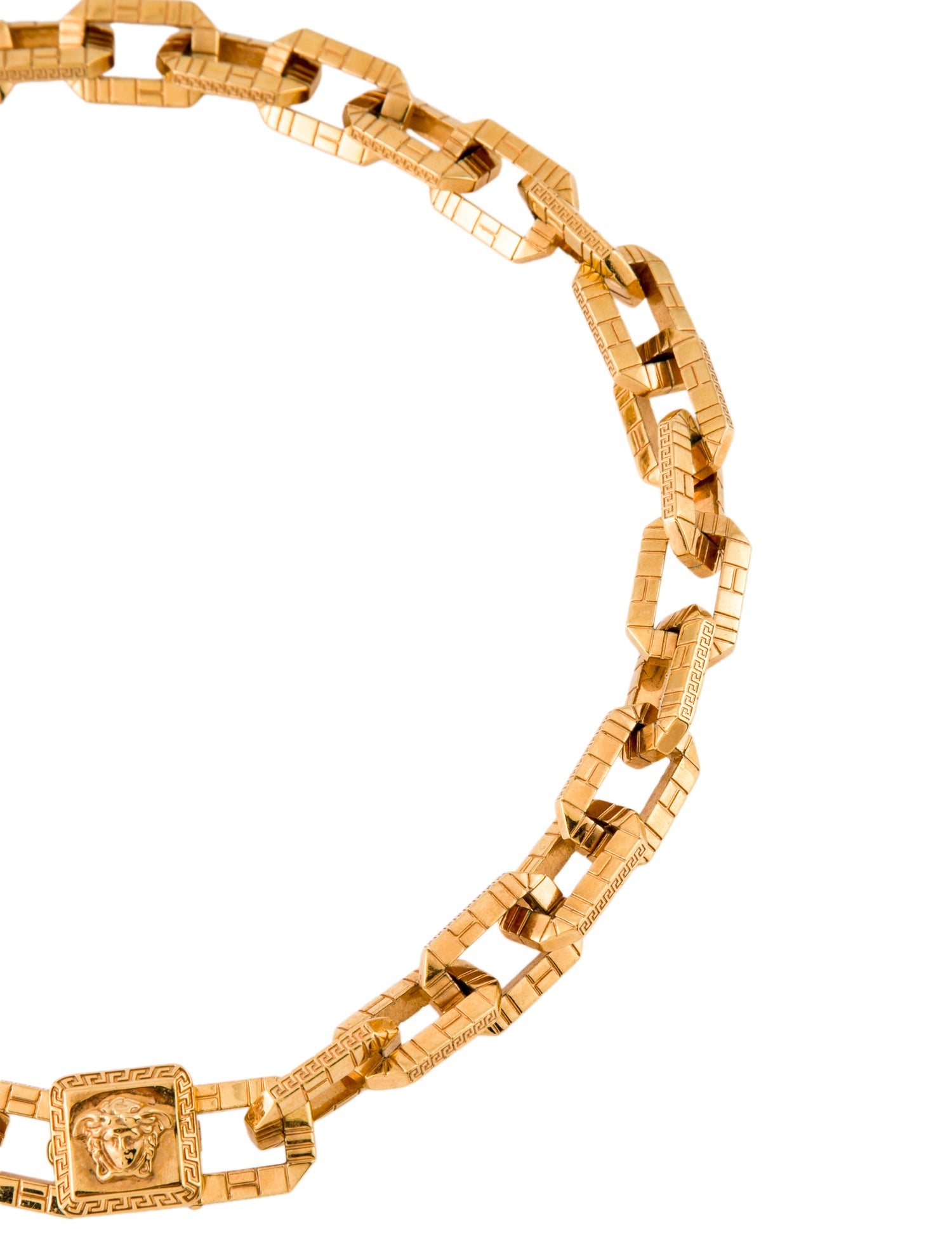 Versace Greca Quilting Chain Necklace